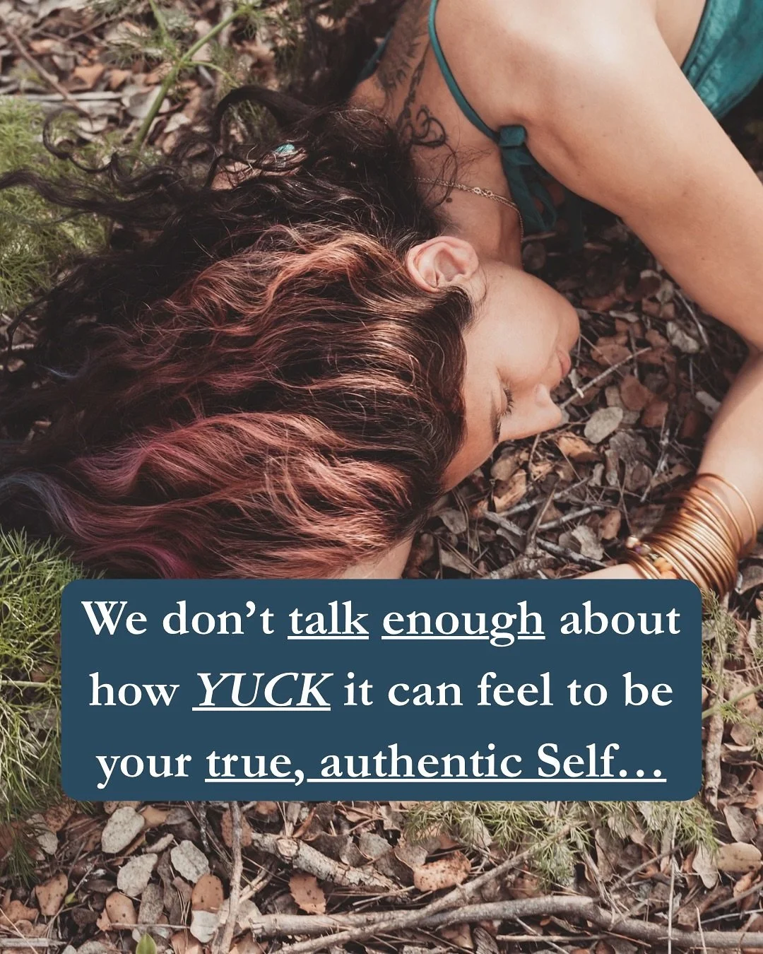 Nope, we don&rsquo;t talk enough about how messy it is to be authentic, but it&rsquo;s where the good stuff is - in the yuck. 
Real is rarely easy.
This is the test - will you nuzzle in?

3 powerful ways to help you uncover the gifts in the yuck⇣⇣⇣

