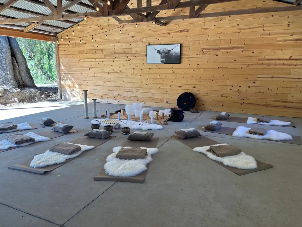 Inside Lotus Healing Studio Santa Barbara wedding weekend activity