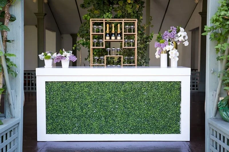 Innovative wedding reception bar