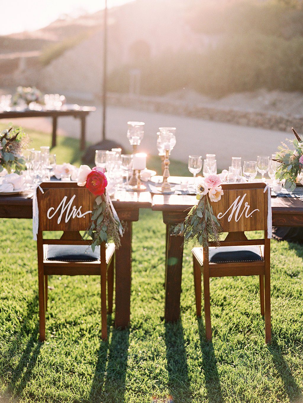www.santabarbarawedding.com | Lavender and Twine | Sunstone Winery | Bride and Groom's Chairs | Reception