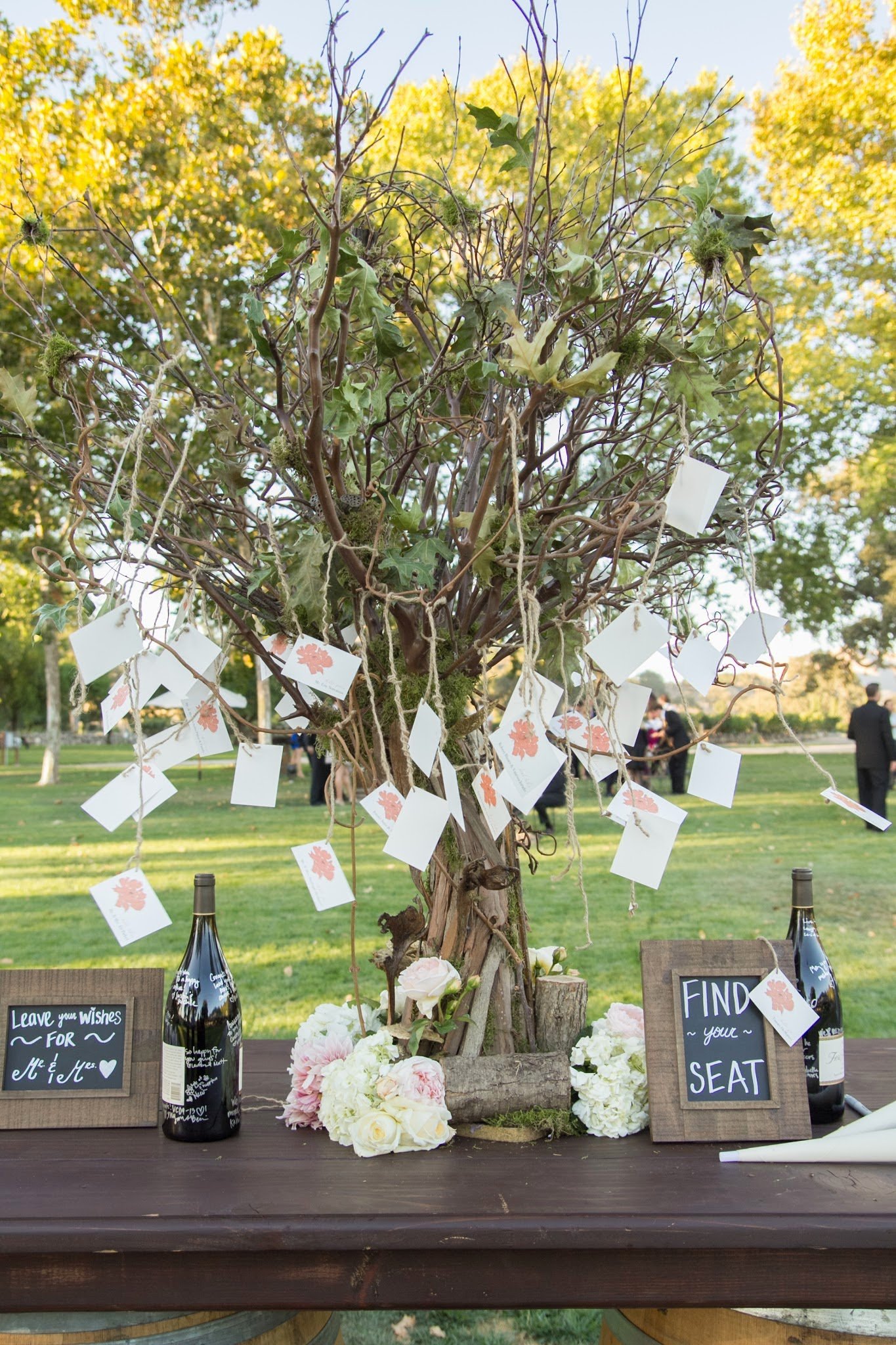 www.santabarbarawedding.com | Fess Parker Winery Location Spotlight | Waller Weddings | Wine Country Wedding | Escort Card Display
