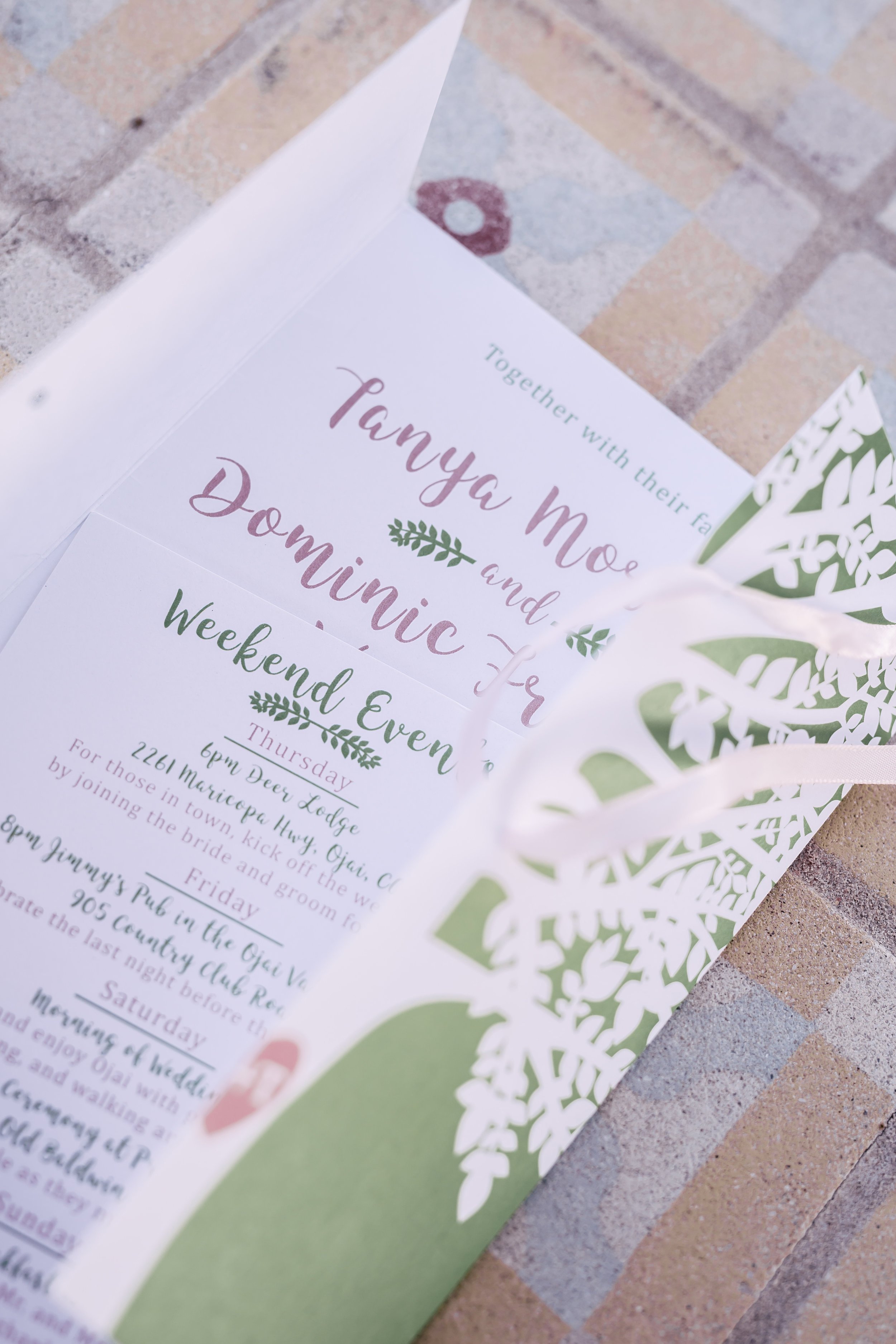 www.santabarbarawedding.com | Rewind Photography | Provence in Ojai | Wedding Invitations