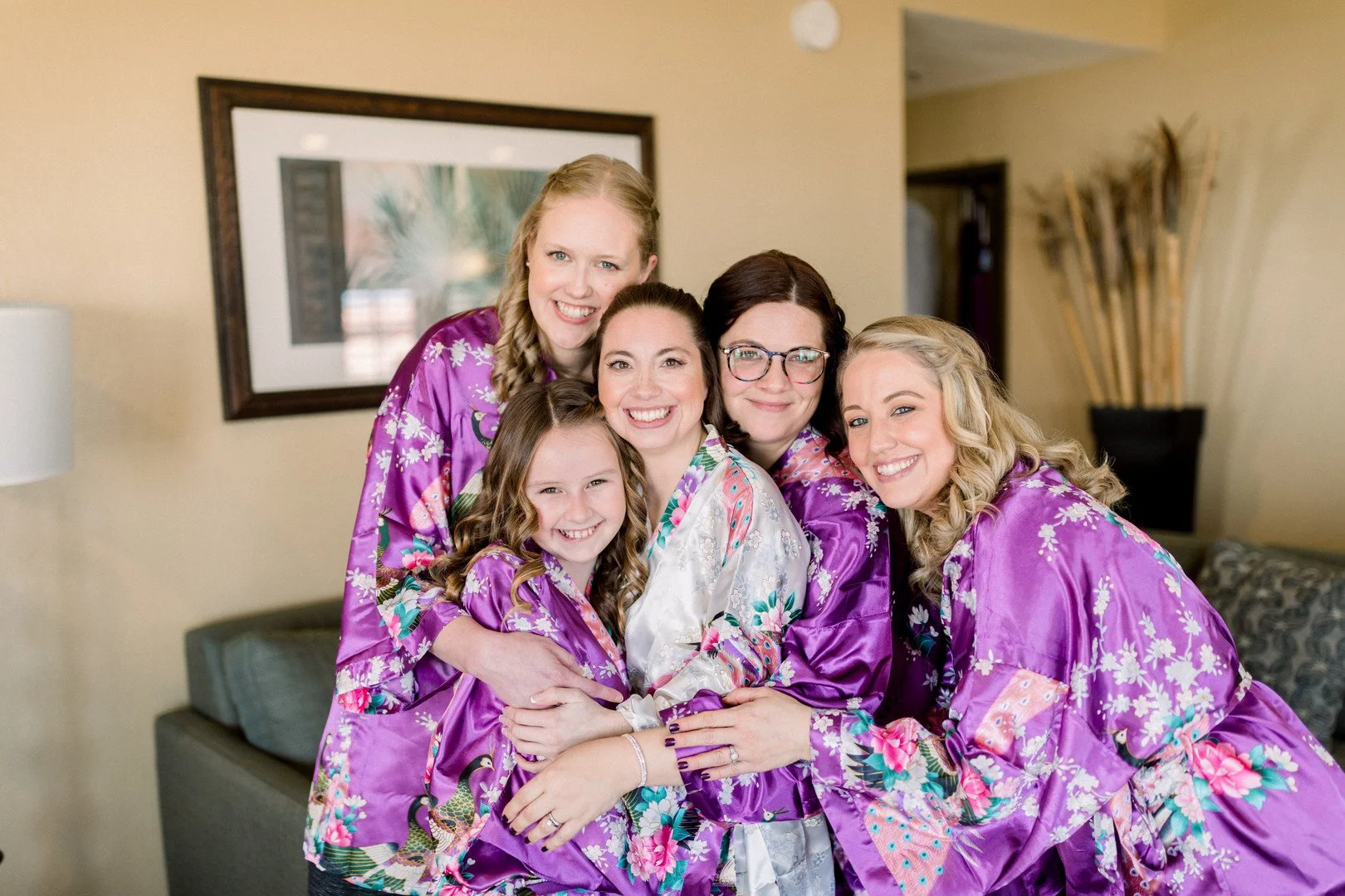 www.santabarbarawedding.com | Three16 Photography | Embassy Suites by Mandalay Beach Resort | One Sweet Day | Mane Tribe Salon | Katherine Fleming | Bride and Bridesmaids Getting Ready 