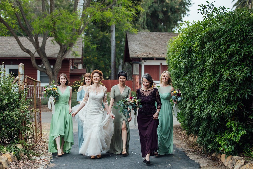 www.santabarbarawedding.com | Just Kiss Collective | Rancho La Patera & Stow House | Bridesmaids