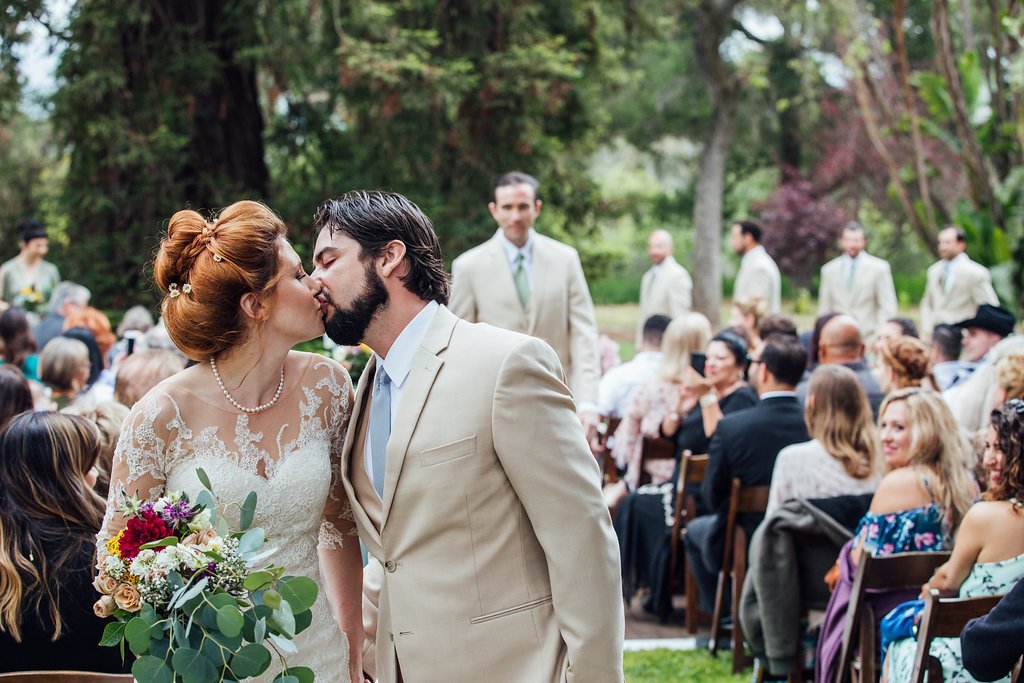www.santabarbarawedding.com | Just Kiss Collective | Rancho La Patera & Stow House | Bride and Groom