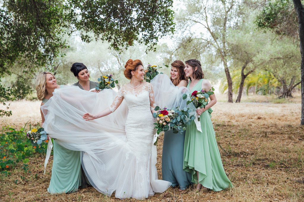 www.santabarbarawedding.com | Just Kiss Collective | Rancho La Patera & Stow House | Bridesmaids