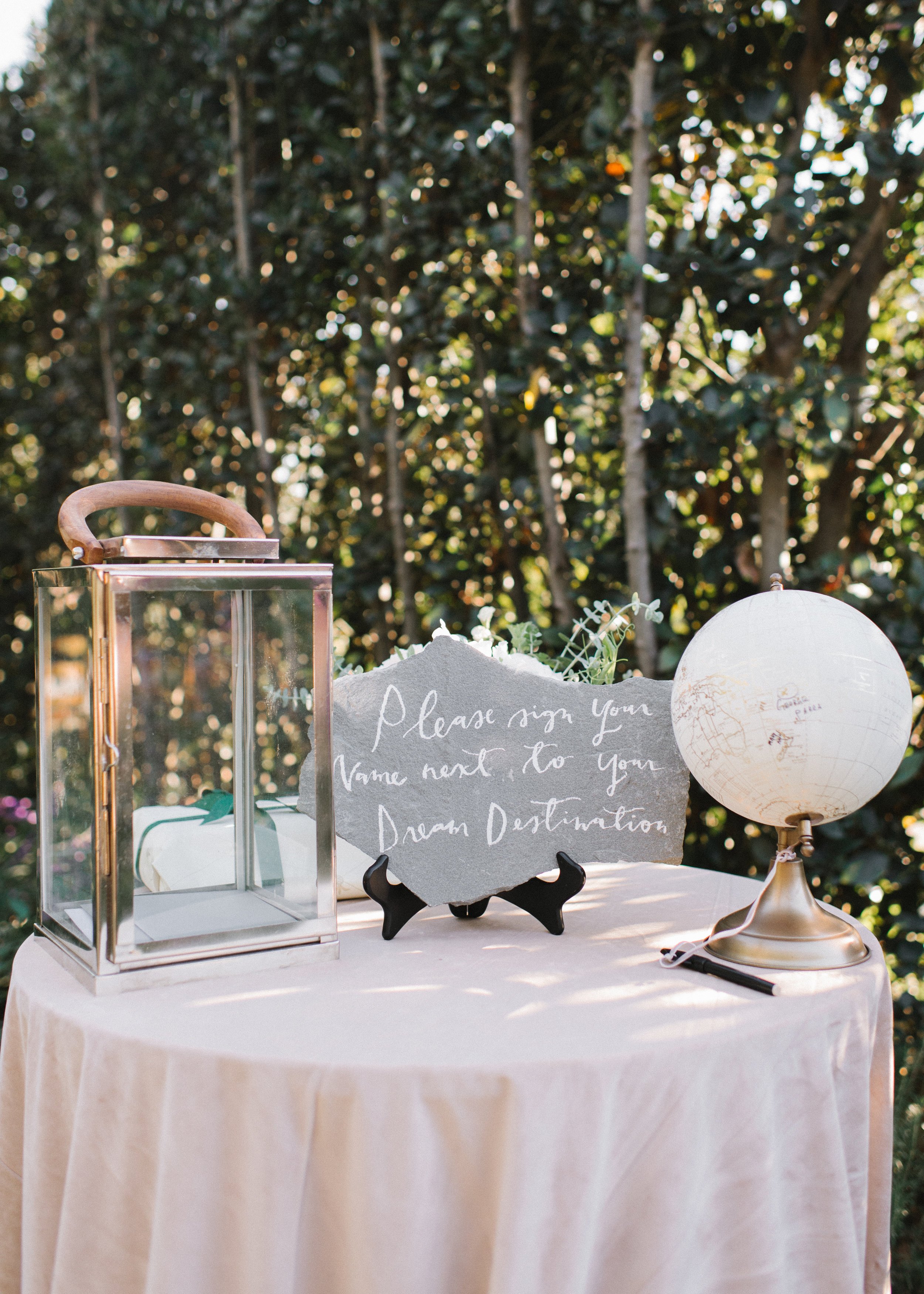 www.santabarbarawedding.com | Event of the Season | Norman and Blake | San Ysidro Ranch | Guest Sign In Table