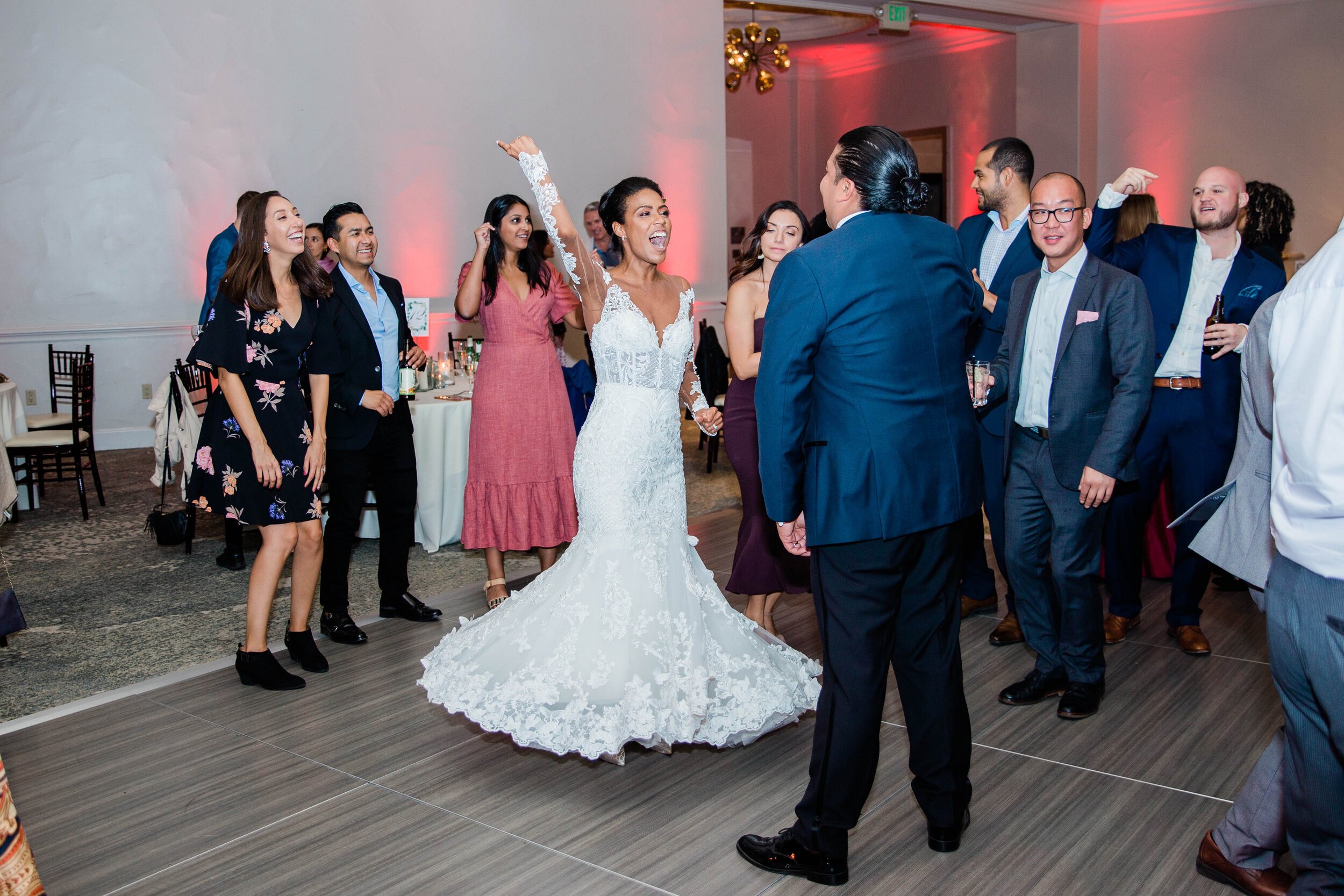 www.santabarbarawedding.com | White Sage Wedding &amp; Events | Amber Jean | Hilton SB Beachfront Resort | Ojai Blooms | Amigo Party Rentals | DJ Danny Vasquez | Couple Dances with Guests