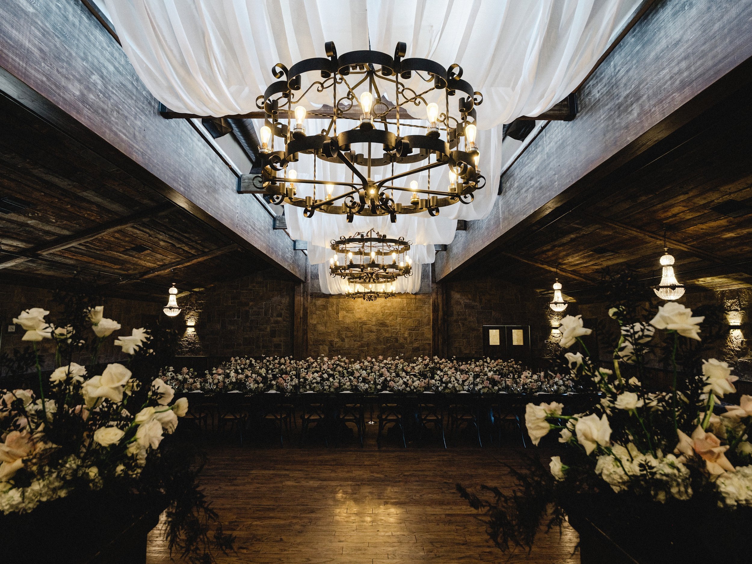 www.santabarbarawedding.com | Zaca Creek | Paul Von Rieter | Lisa Lafferty Events | Glenna Joy Flowers | Theoni Collection | Indoor Set Up for the Rehearsal Dinner