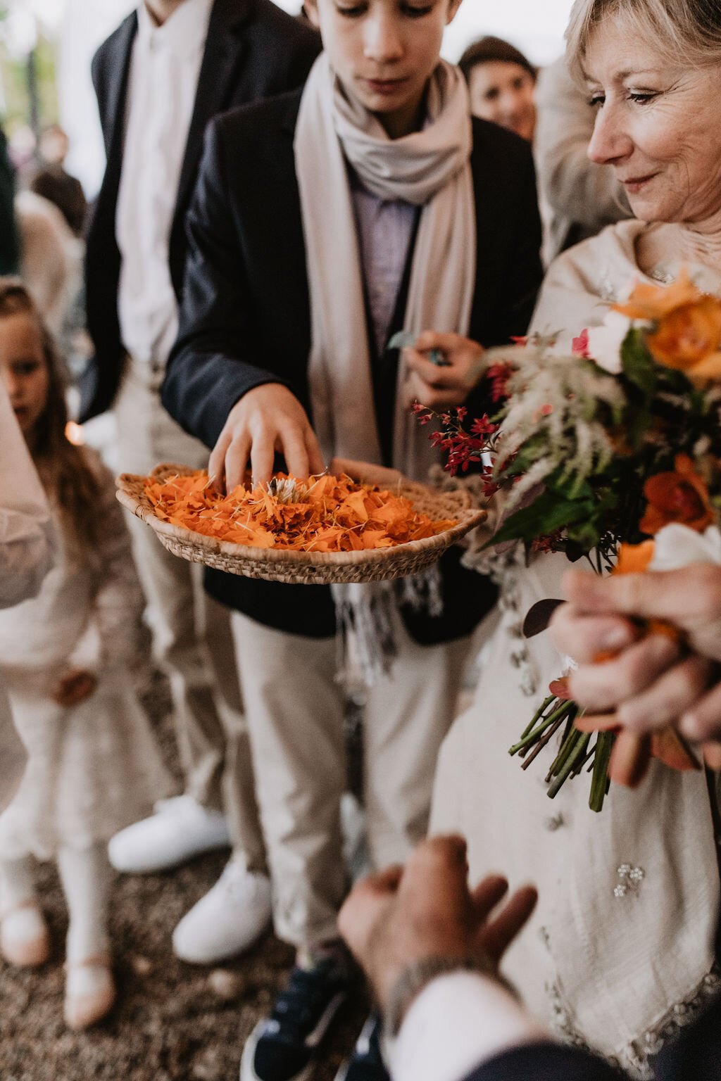 www.santabarbarawedding.com | White Sage Wedding &amp; Events | Matt + Jess | Ojala Floral | Otis + Pearl | The Standards | Ventura Rentals | Gorvind Das | Petals to Throw at the Ceremony