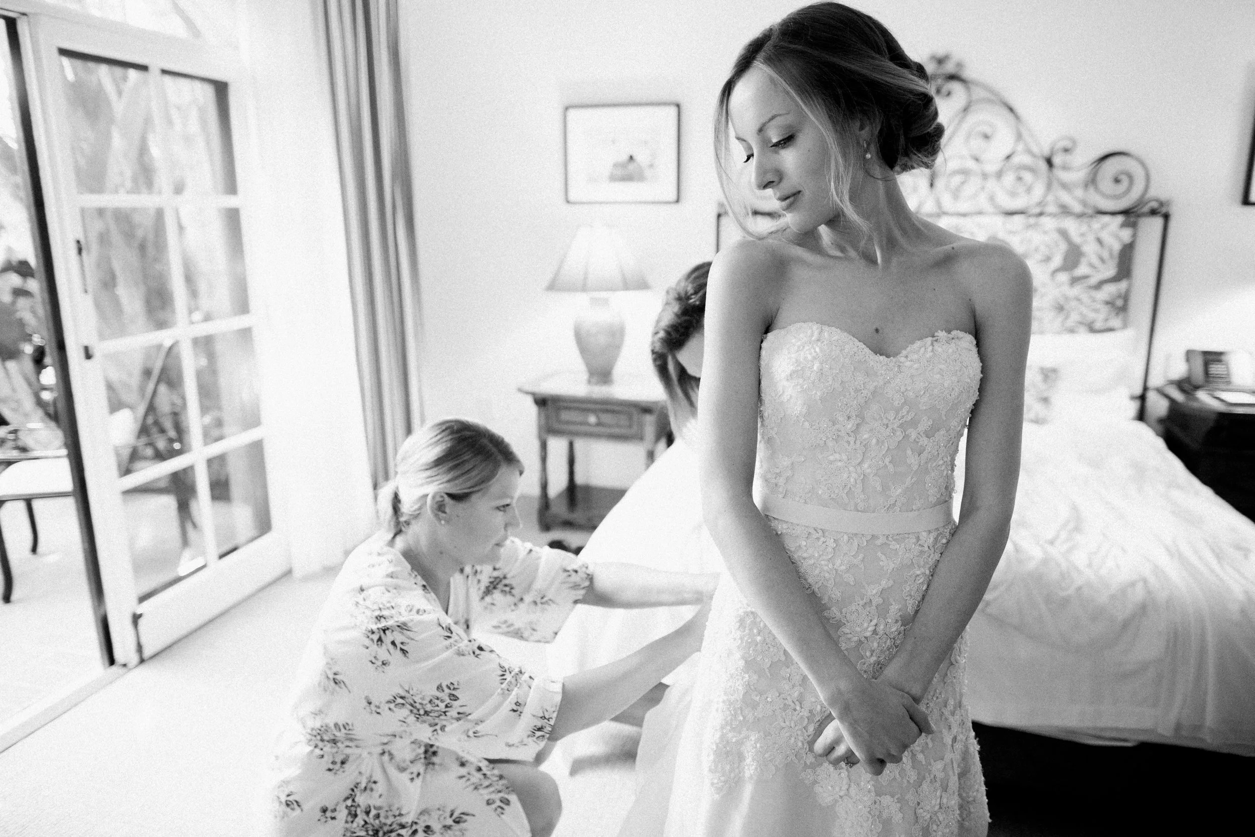 www.santabarbarawedding.com | KB Events | Michael and Anna Costa | Four Seasons The Biltmore | Bride getting ready