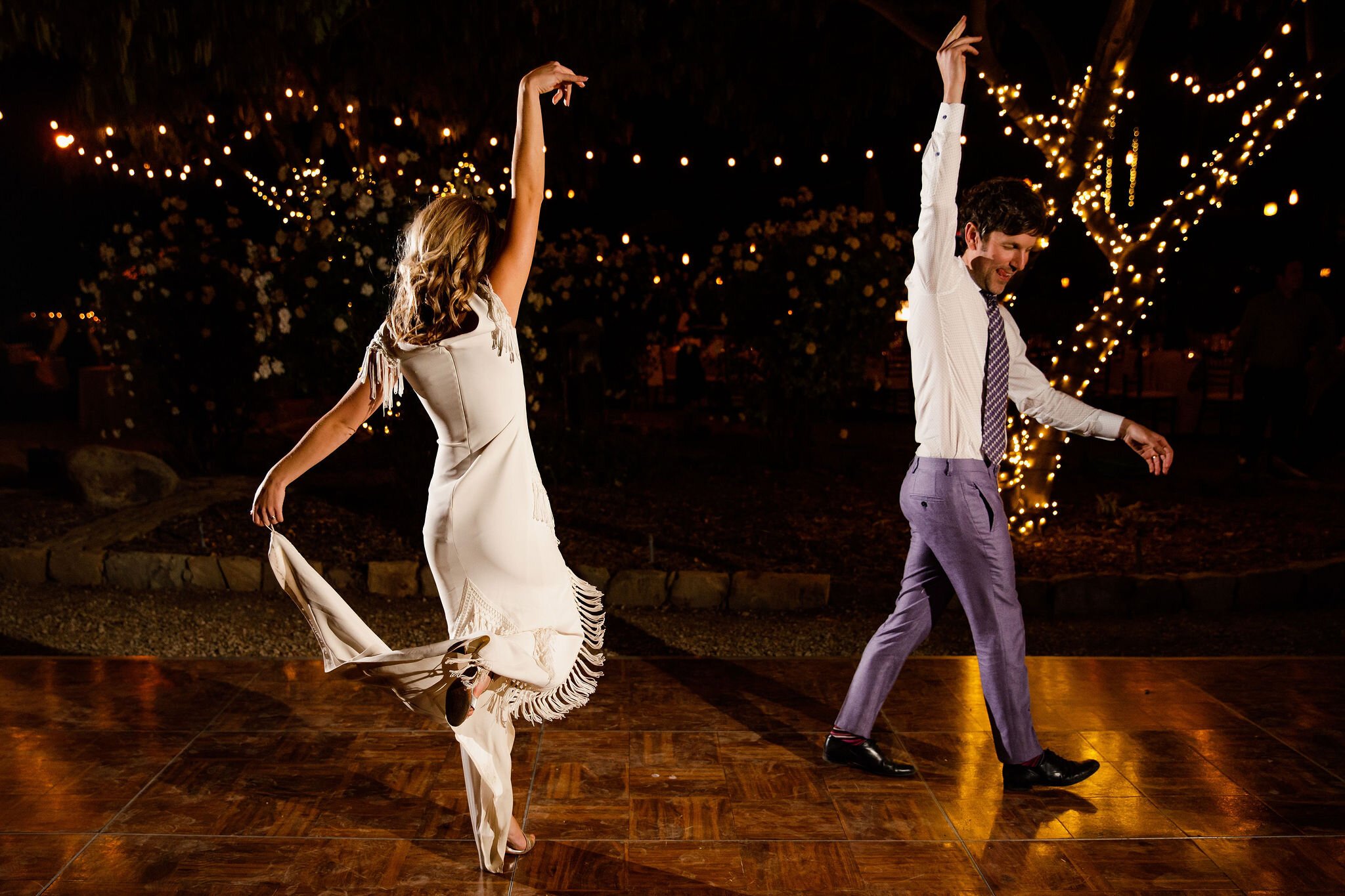 www.santabarbarawedding.com | White Sage Wedding &amp; Events | Burgundy Blue | Marlies Hart | Frog Creek Lavender Farm | In the Mix Events | Vox DJs | Bride and Groom Dance at Reception
