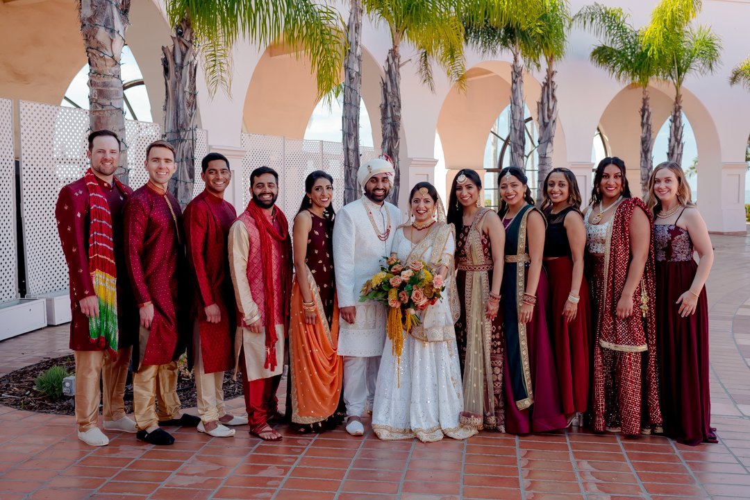 www.santabarbarawedding.com | Hilton SB | Blue Lotus Insights | Shawna Yamamoto | MPSingh Photography | Indira Bishen | Rachana Desai | Bride and Groom and Their Families 