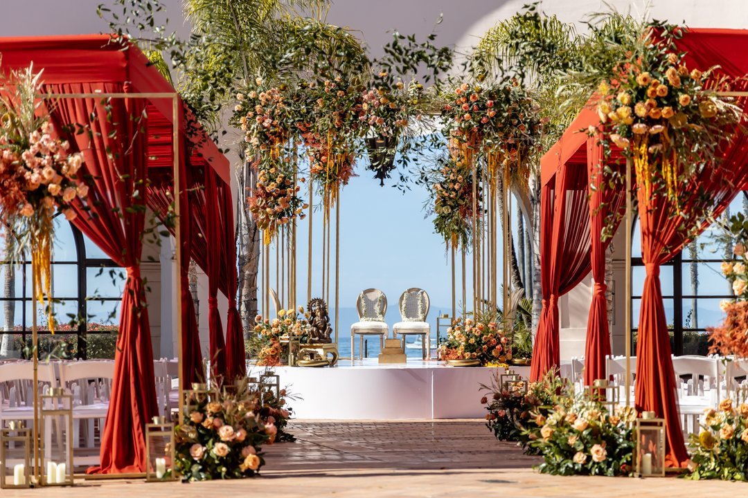 www.santabarbarawedding.com | Hilton SB | Blue Lotus Insights | Shawna Yamamoto | MPSingh Photography | The Ceremony Set Up 