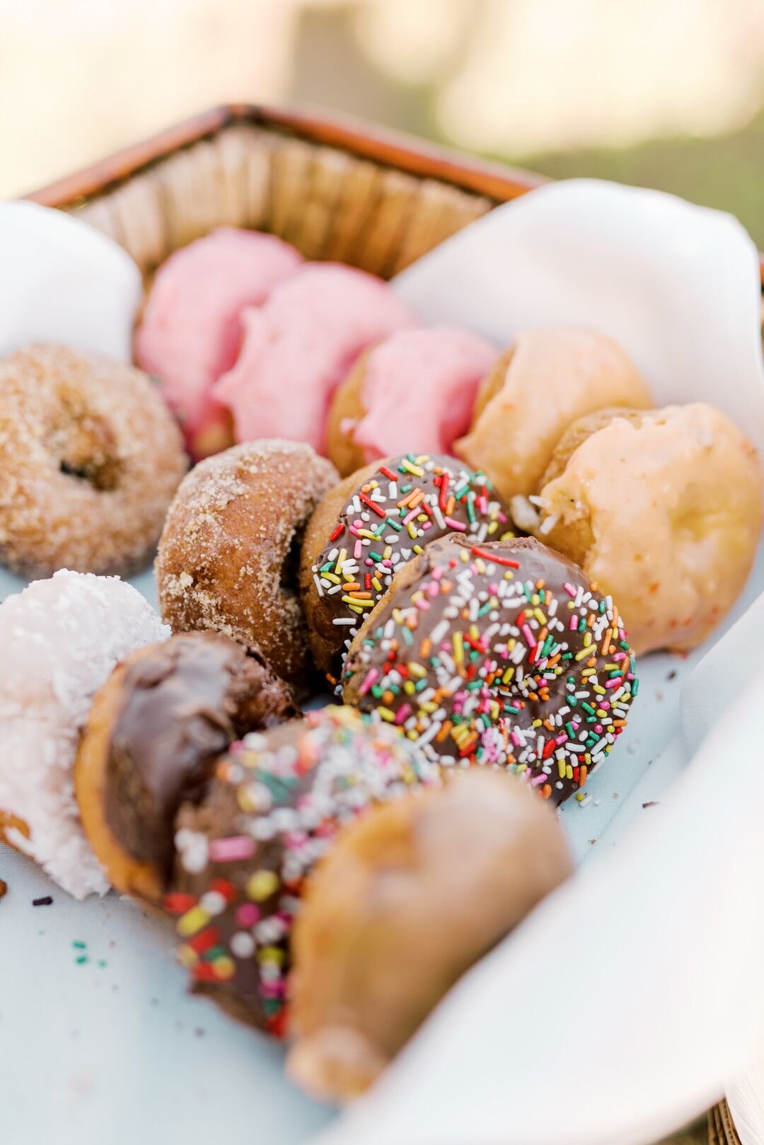 wwww.santabarbawedding.com | Planner: Vintage Heart Events | Ceremony Venue: Serra Cross Park | Photographer: Haley Richter Photography | Reception Donuts