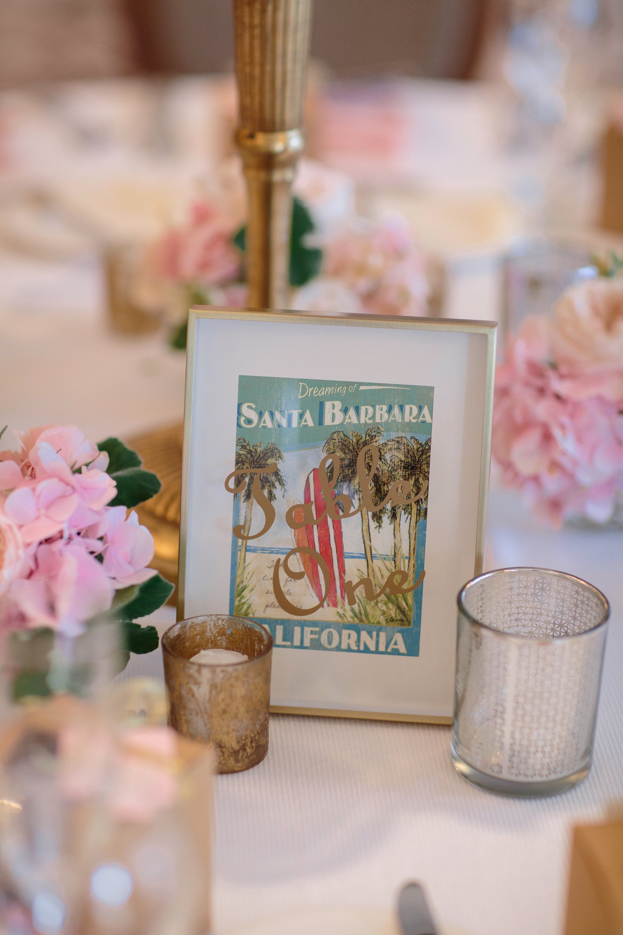 www.santabarbarawedding.com | Shane and Lauren Photography | Belmond El Encanto Santa Barbara | Hogue and Company | Reception Table Numbers