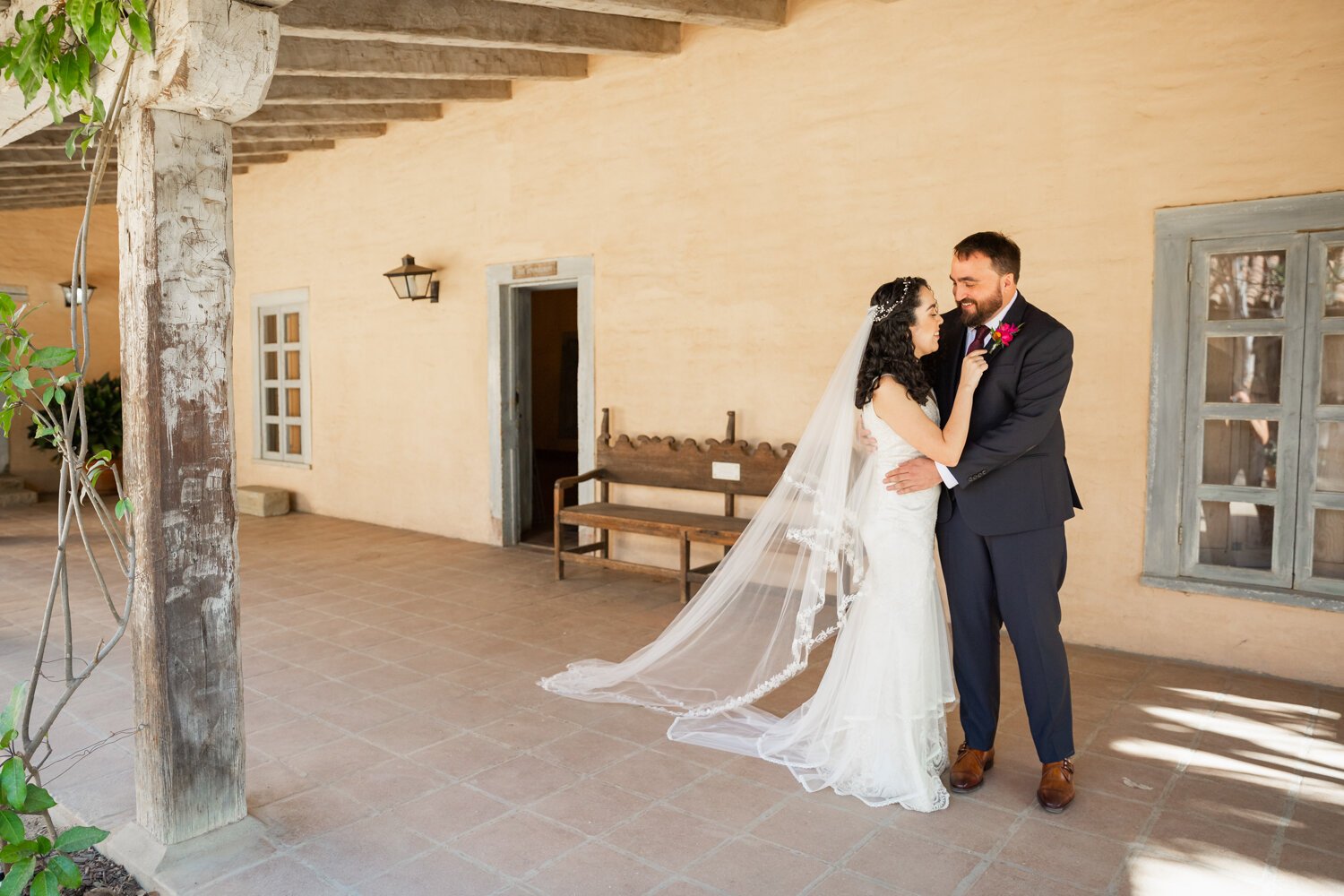 www.santabarbarawedding.com | SB Historical Museum | Veils &amp; Tails Photography | SB Wedding Coordinator | Grass Roots | LunaBella Makeup &amp; Hair | Bride and Groom First Look