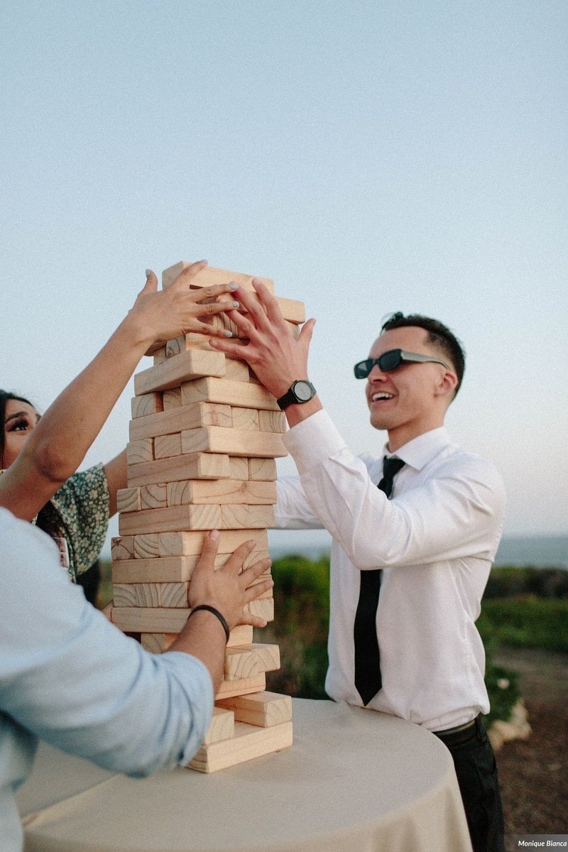 www.santabarbarawedding.com | Dos Pueblos Orchid Farm | Monique Bianca | White Sage | Intrepid Floral Co. | Amigo Party Rental | My Lovely Events | Otis + Pearl | Jenga at Reception