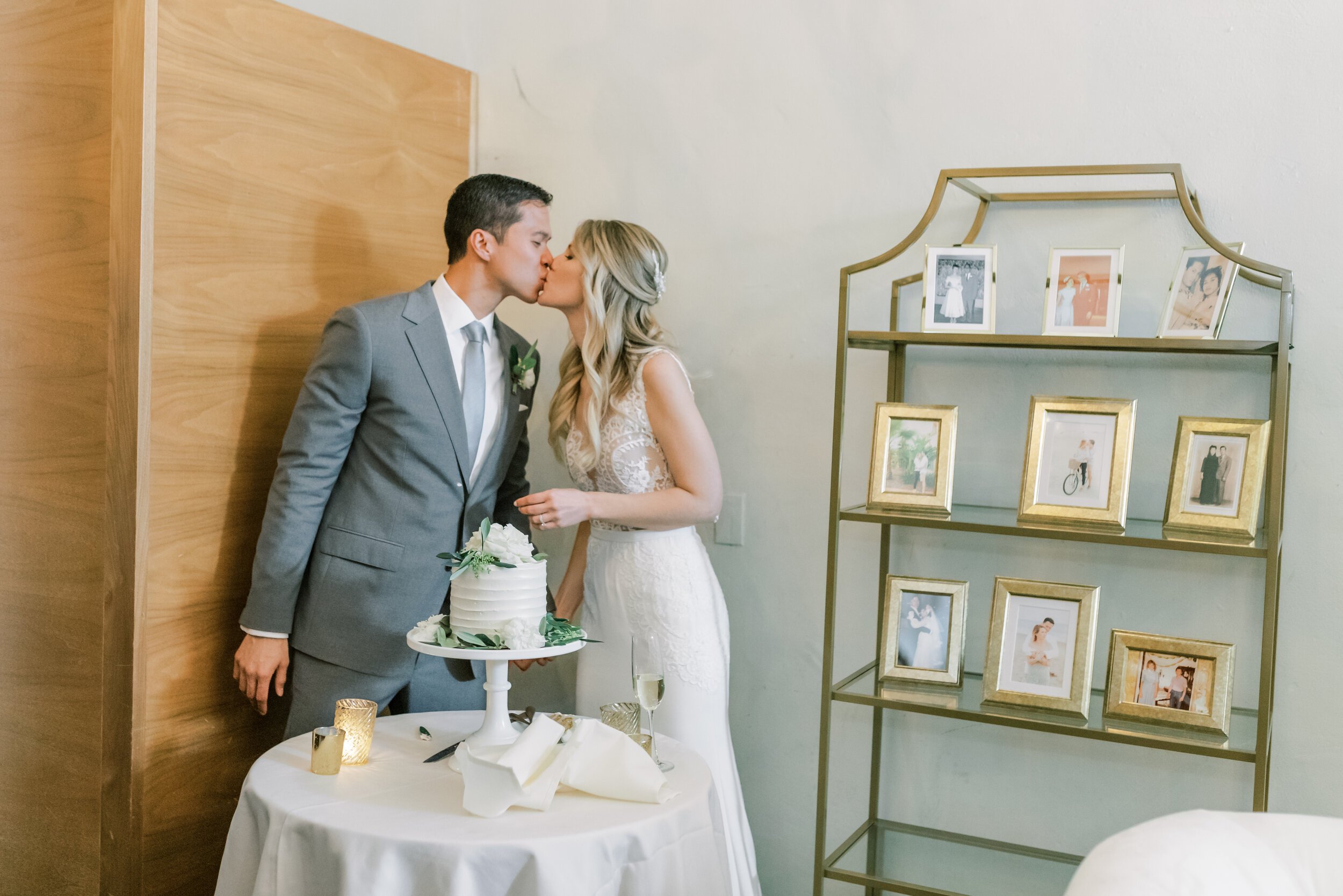 www.santabarbarawedding.com | Jocelyn &amp; Spencer | Villa &amp; Vine | Our Perfect Night | Margaret Joan Florals | Lele Patisserie | Bonobos | Off-White | Bride and Groom Cut the Cake