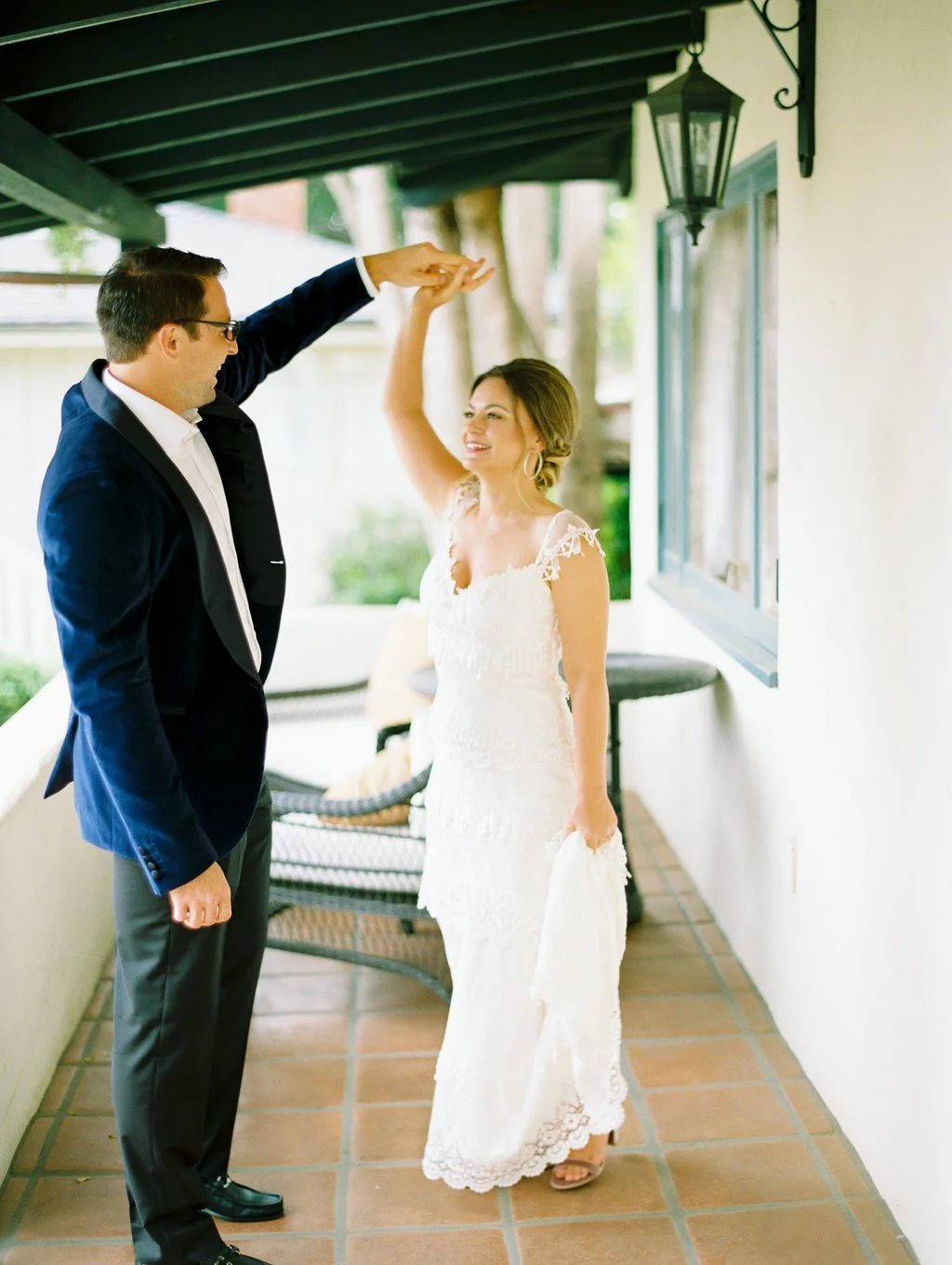 www.santabarbarawedding.com | Michael and Anna Costa | Belmond El Encanto | Events by Rachel Korrey | Groom Spins Bride Around