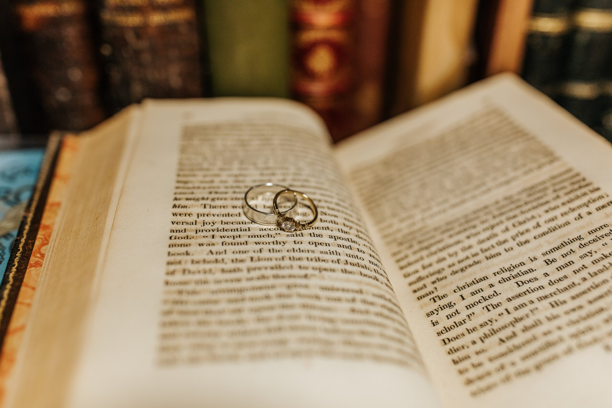 www.santabarbarawedding.com | Bart’s Books | Lorie Chambless Photography | Forage Ojai | Chokethai | Rise Ojai | Open Book with Wedding Rings