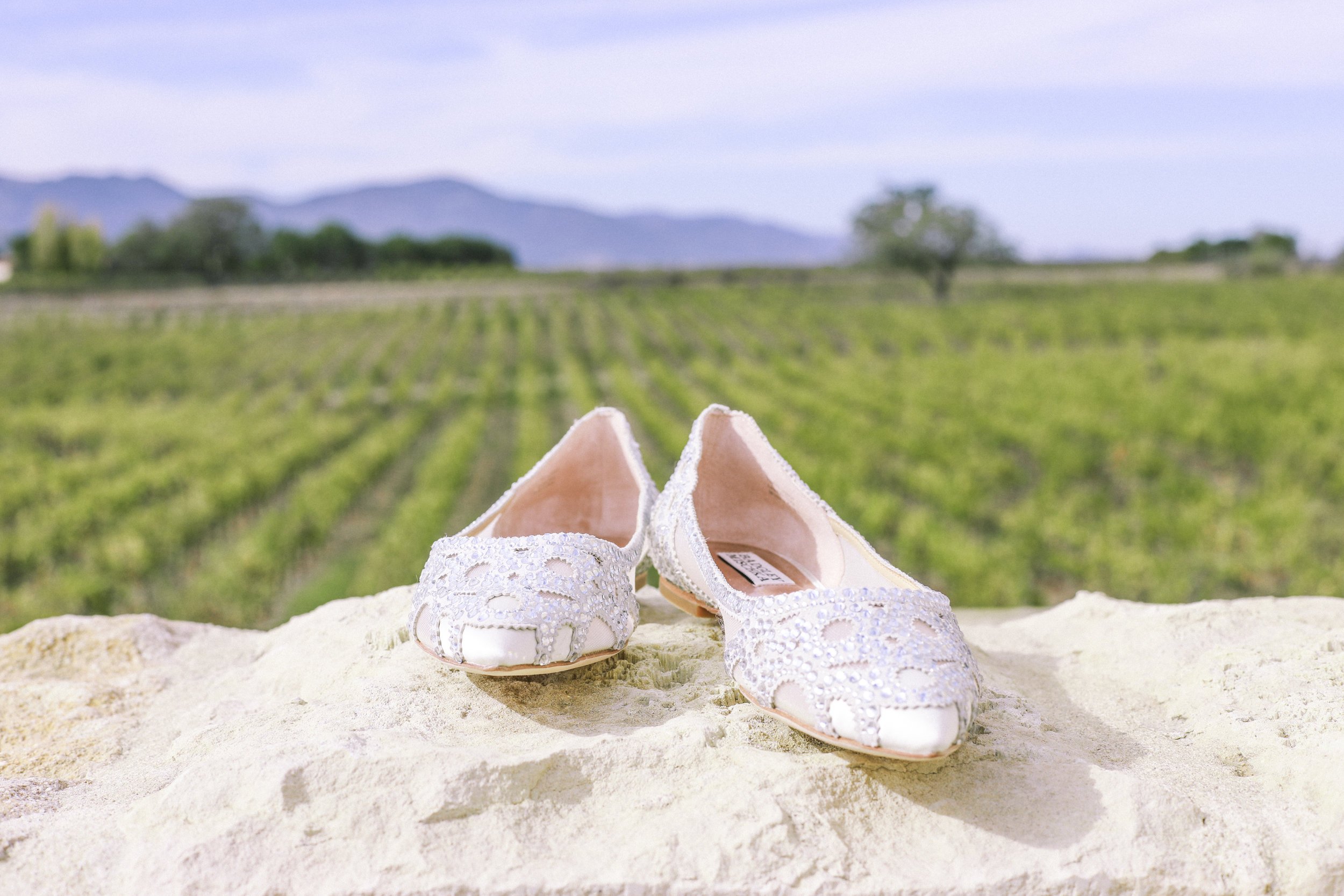 www.santabarbarawedding.com | Joseph Henry Photo | Sunstone Winery | Bride's Shoes