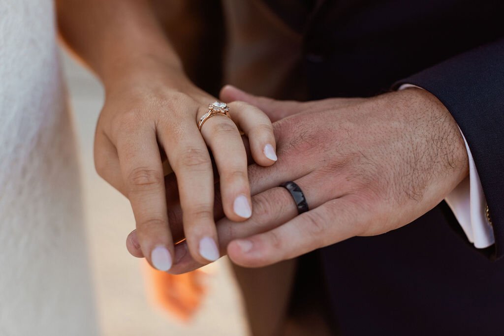 www.santabarbarawedding.com | Holcomb &amp; Co. | SB Maritime Museum | LuckEleven Events | Bright Floral Design | Bride and Groom’s Wedding Rings 