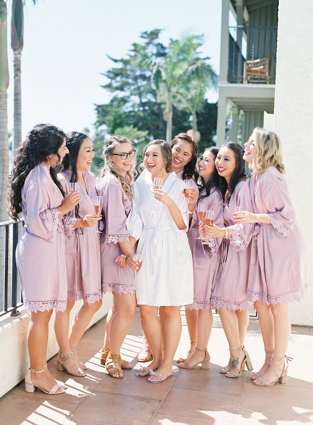 www.santabarbarawedding.com | Danielle Bacon Photography | Santa Barbara Zoo | Events by Rincon | Dreamcatcher Artistry | Bride Getting Ready with Bridesmaids