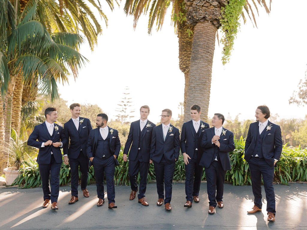 www.santabarbarawedding.com | Danielle Bacon Photography | Santa Barbara Zoo | Events by Rincon | Twisted Twig | Groom and Groomsmen Before the Ceremony 