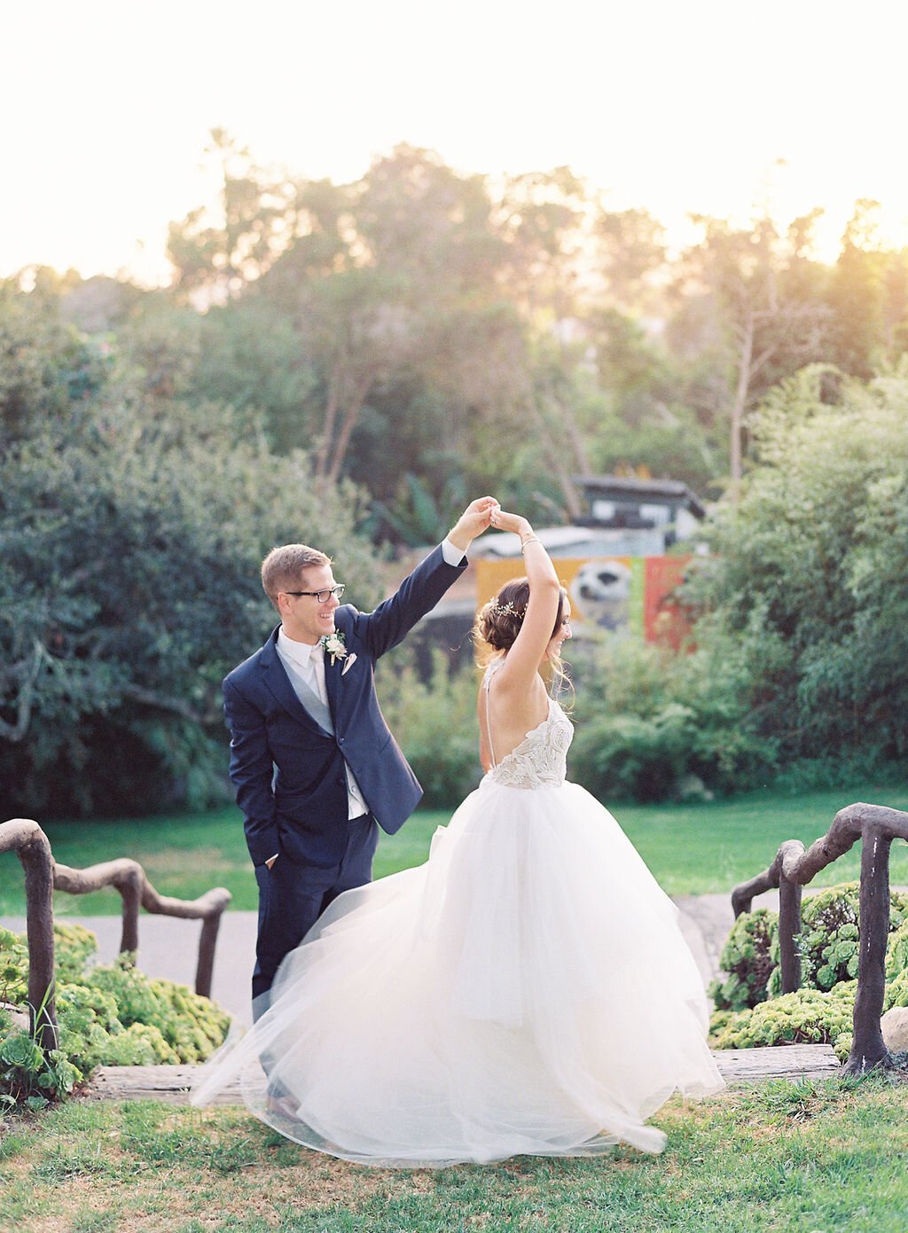 www.santabarbarawedding.com | Danielle Bacon Photography | Santa Barbara Zoo | Events by Rincon | Dreamcatcher Artistry | Hayley Paige | Groom Spins Bride 