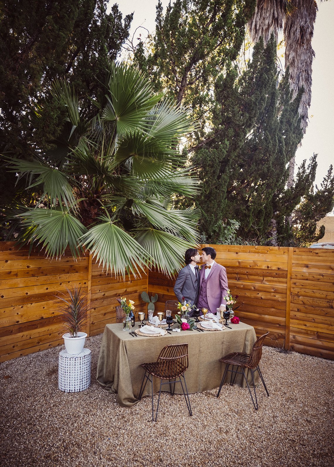www.santabarbarawedding.com | White Sage Weddings &amp; Events | Bright Bird Photography | Light &amp; Space | Tangled Lotus | Otis + Pearl | Friar Tux | Amigo Party Rentals | Grooms at Reception