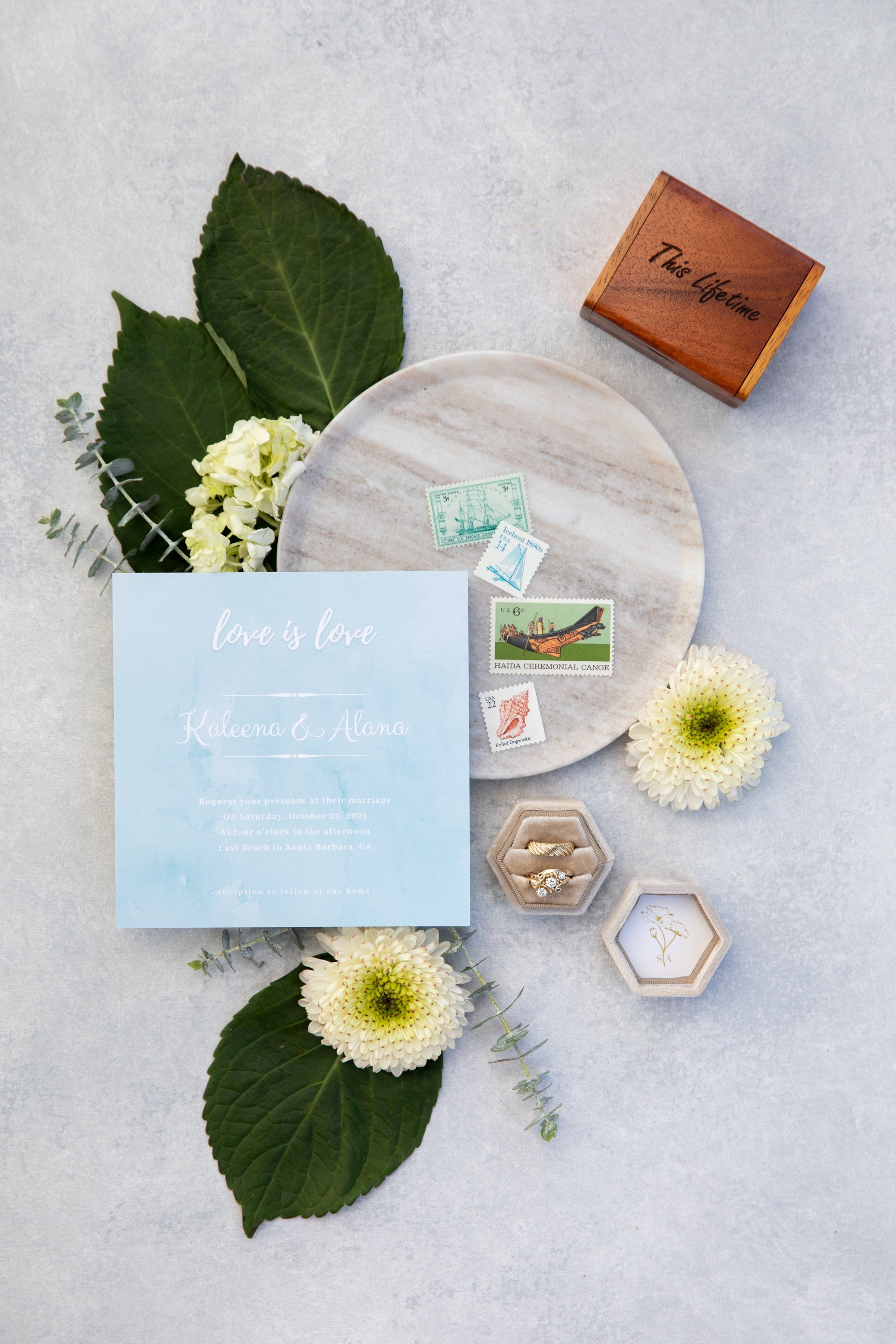 www.santabarbarawedding.com | Lerina Winter | Danny Miles | Wedding Invitations and Florals 