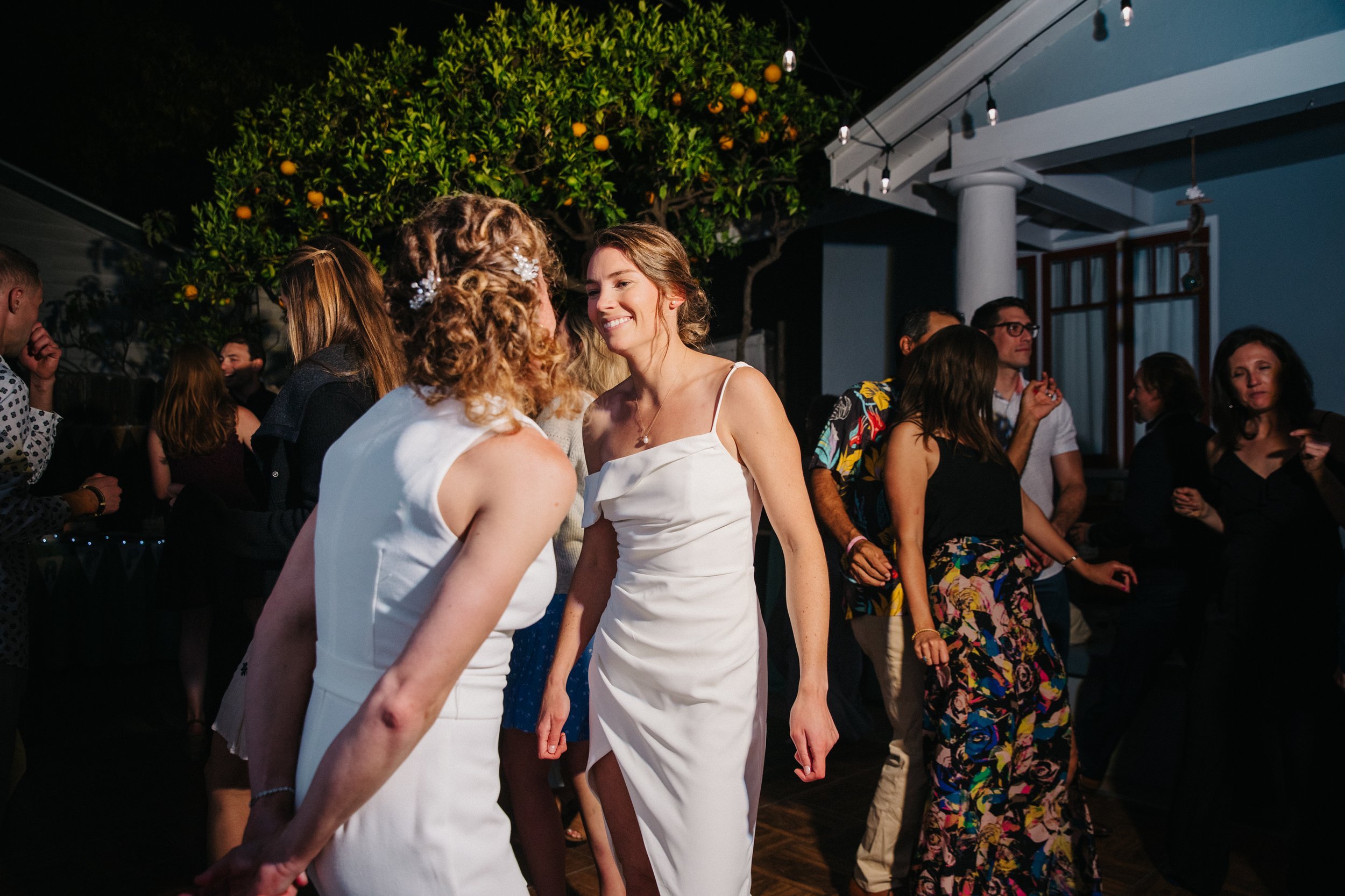 www.santabarbarawedding.com | Lerina Winter | Danny Miles | The Tent Merchant | MacLaren Roberts | Lulus | Walter Claudio Studios | Nordstrom | Brides Dancing at Reception