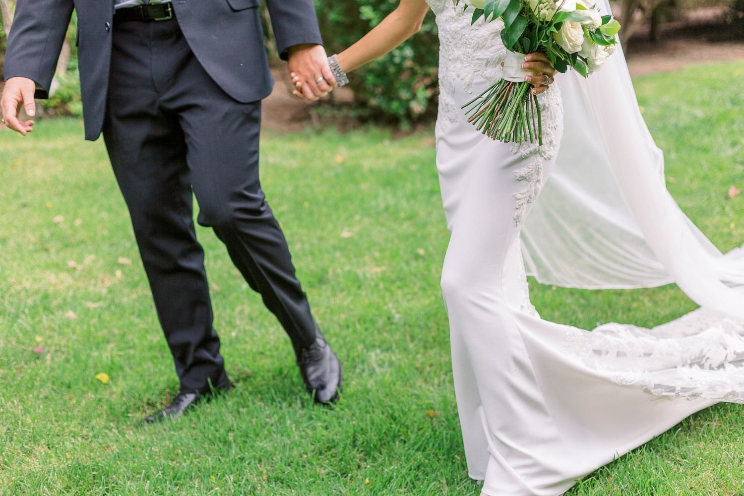 Army Officer Wedding on the Romantic Garden Grounds of Heritage Estates