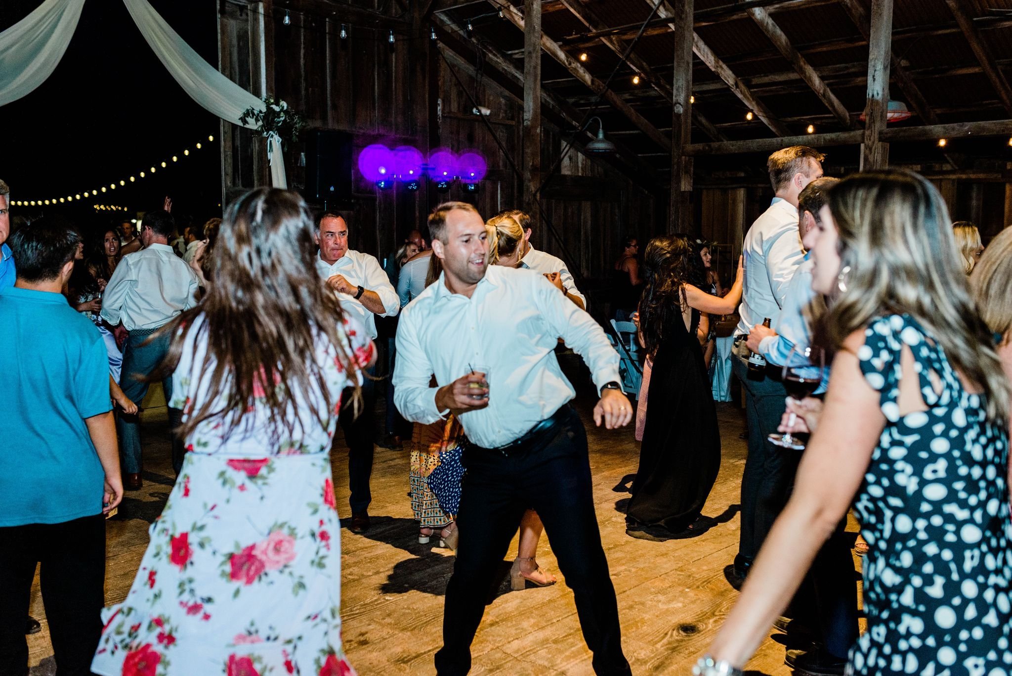 www.santabarbarawedding.com | Epic Entertainment | Wedding Guests Dancing at Reception to Music from Epic Entertainment