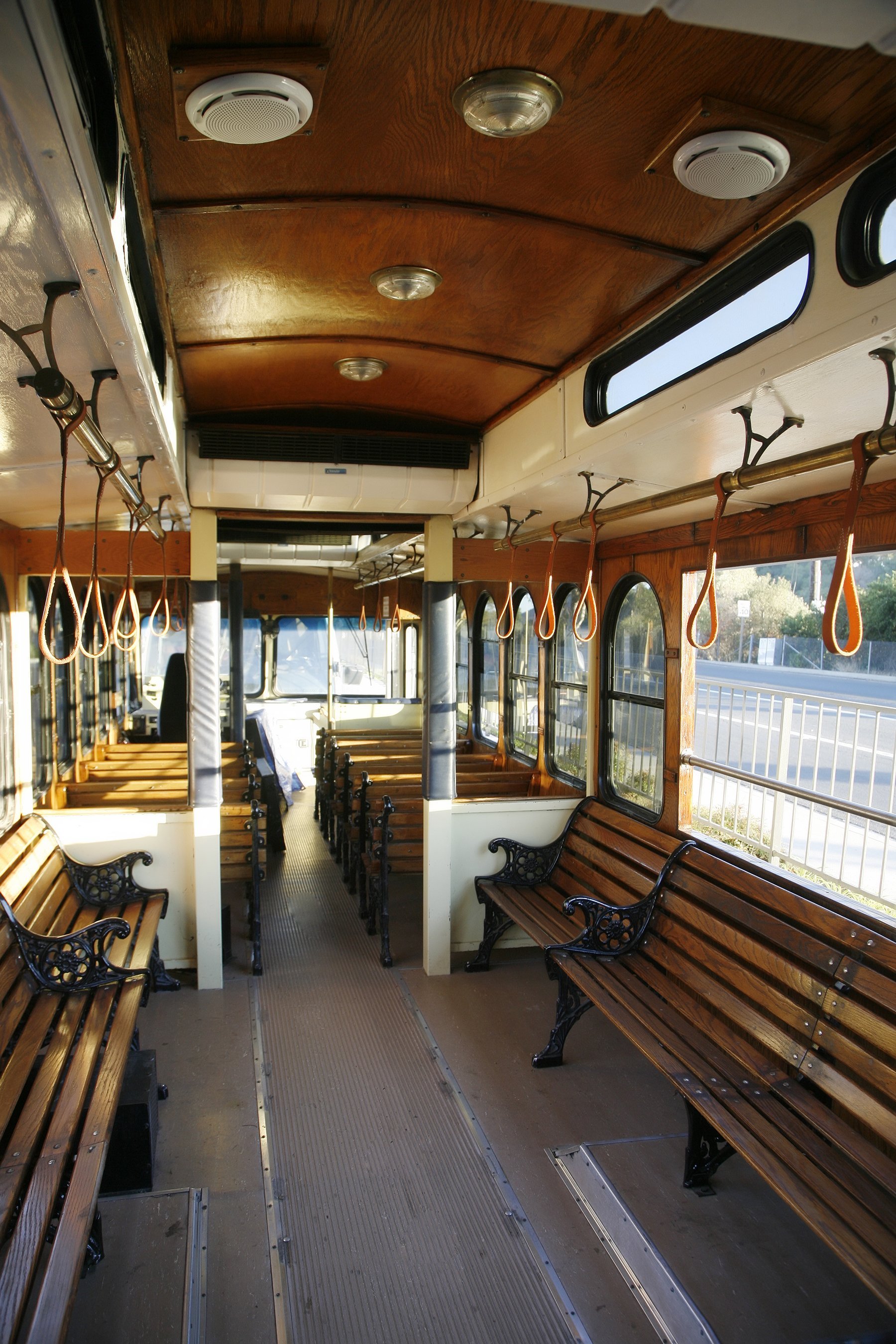 www.santabarabarawedding.com | Rockstar Transportation | Inside Look at Trolley for Wedding Transportation