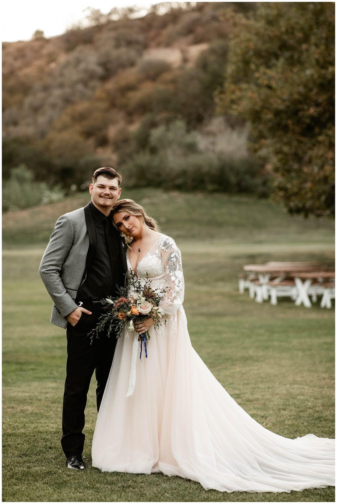 www.santabarbarawedding.com | Events by Fran | Gabrielle von Heyking | Calamigos Ranch | Anomalie | Essense of Australia | Blossom Floral Design | Nordstrom | Couple at Ceremony 