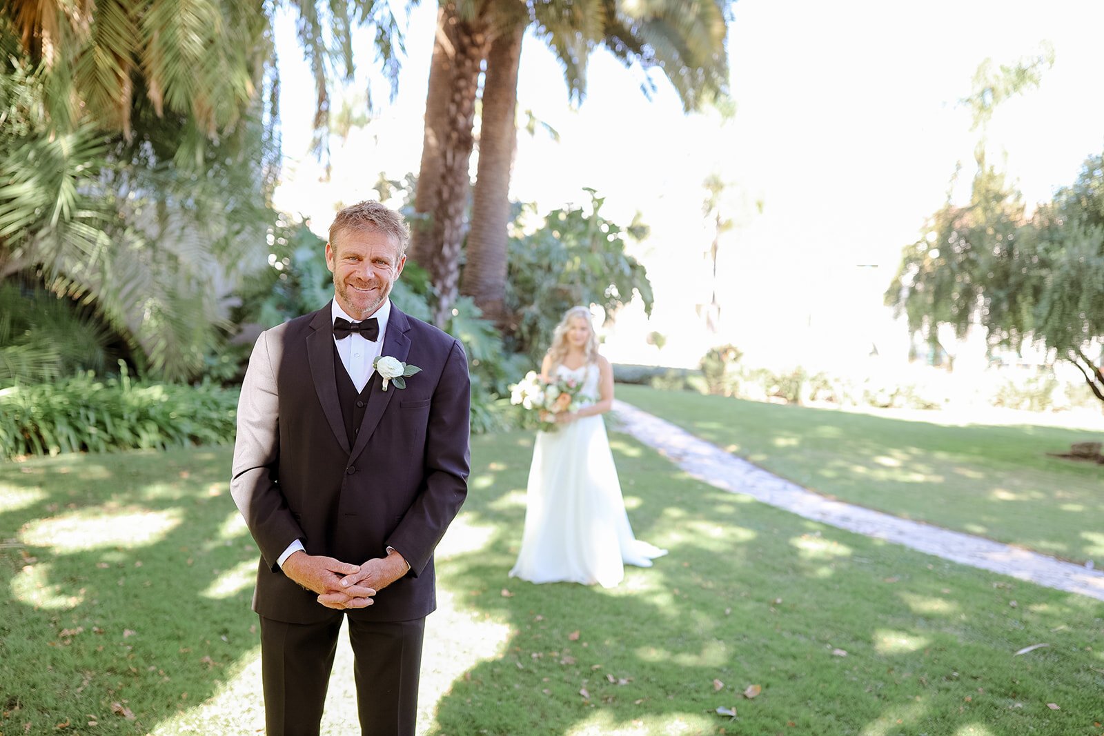 www.santabarbarawedding.com | Santa Barbara Courthouse | Blink Aesthetics | Santa Barbara Classic Weddings | Blush &amp; Lashes | The Dress Bride | Alexis Ireland Florals | Couple’s First Look