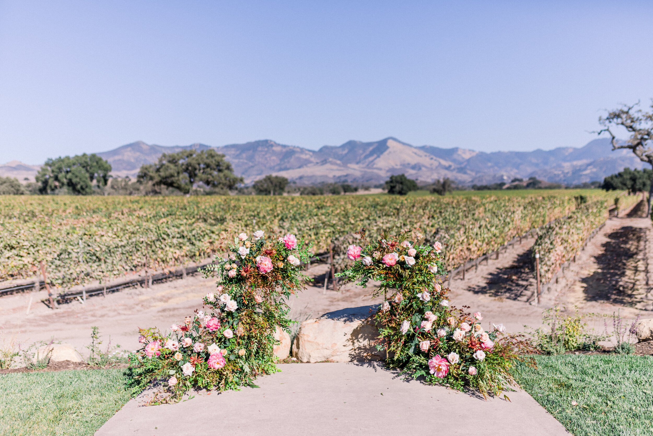 www.santabarbarawedding.com | Jocelyn &amp; Spencer Photography | Vineyard Wedding | Rodney's Vineyard |  Fess Parker Events | Town and Country Event Rentals | Vineyard Ceremony