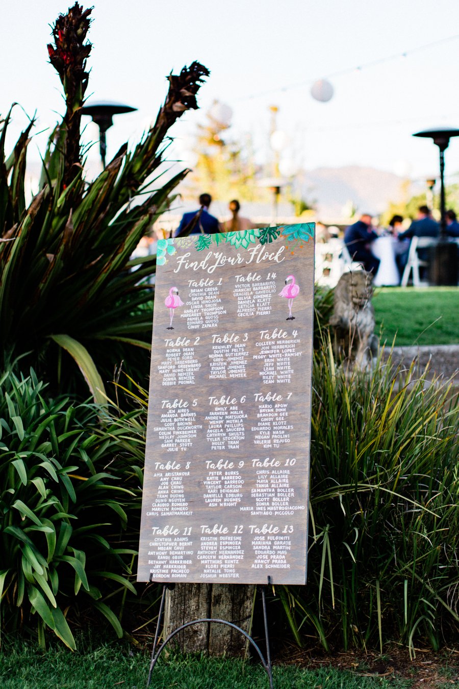 www.santabarbarawedding.com | Laura Ford Photos | Santa Barbara Zoo | Rincon Events | Reception Seating Chart