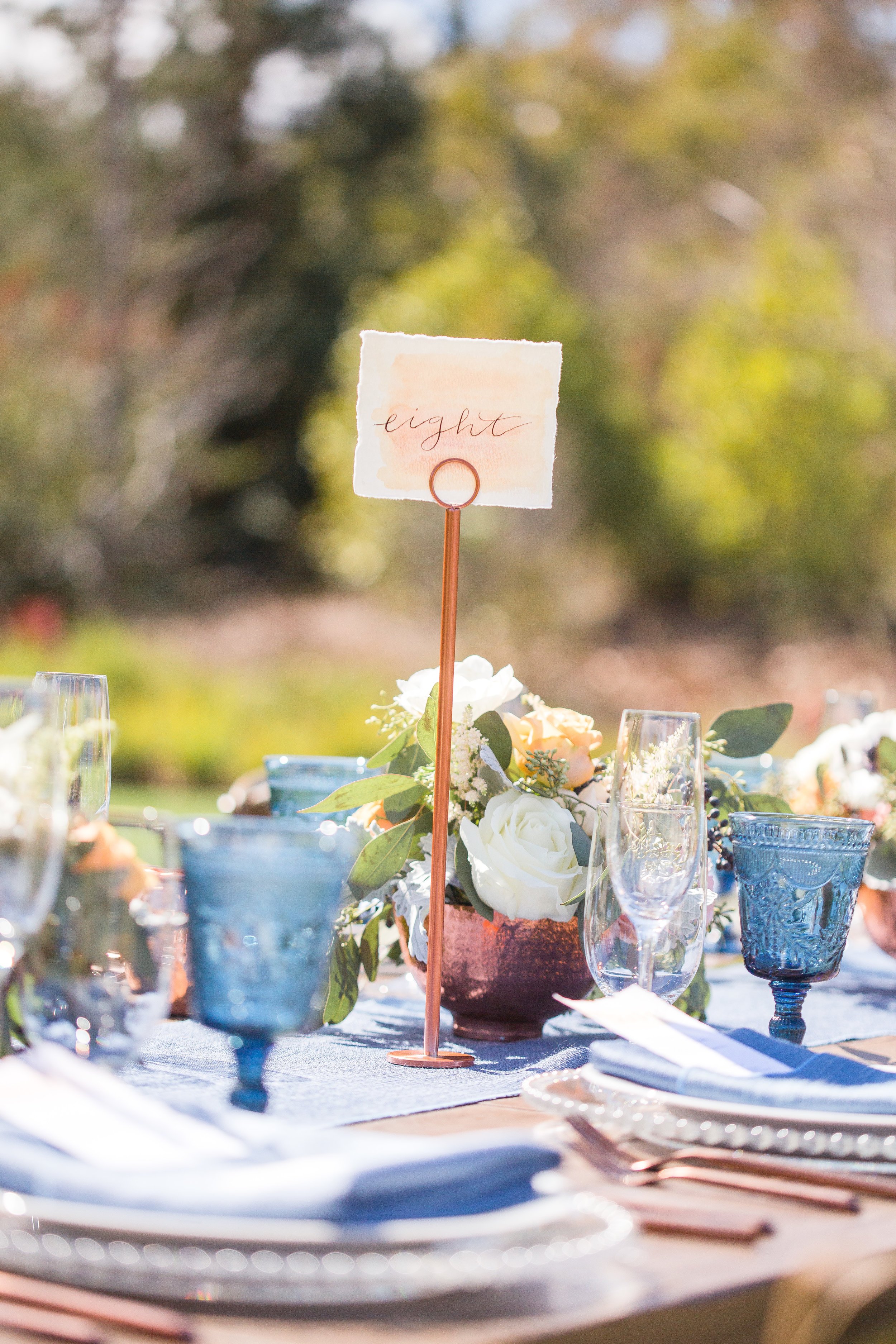 www.santabarbarawedding.com | Los Robles Greens | Events by Fran | Chelsea Elizabeth | Reception Table