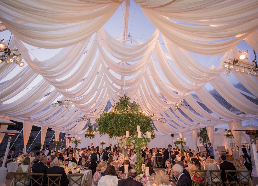 santabarbarawedding.com | Photo: Willa Kveta | Unique Tent Draping Ideas