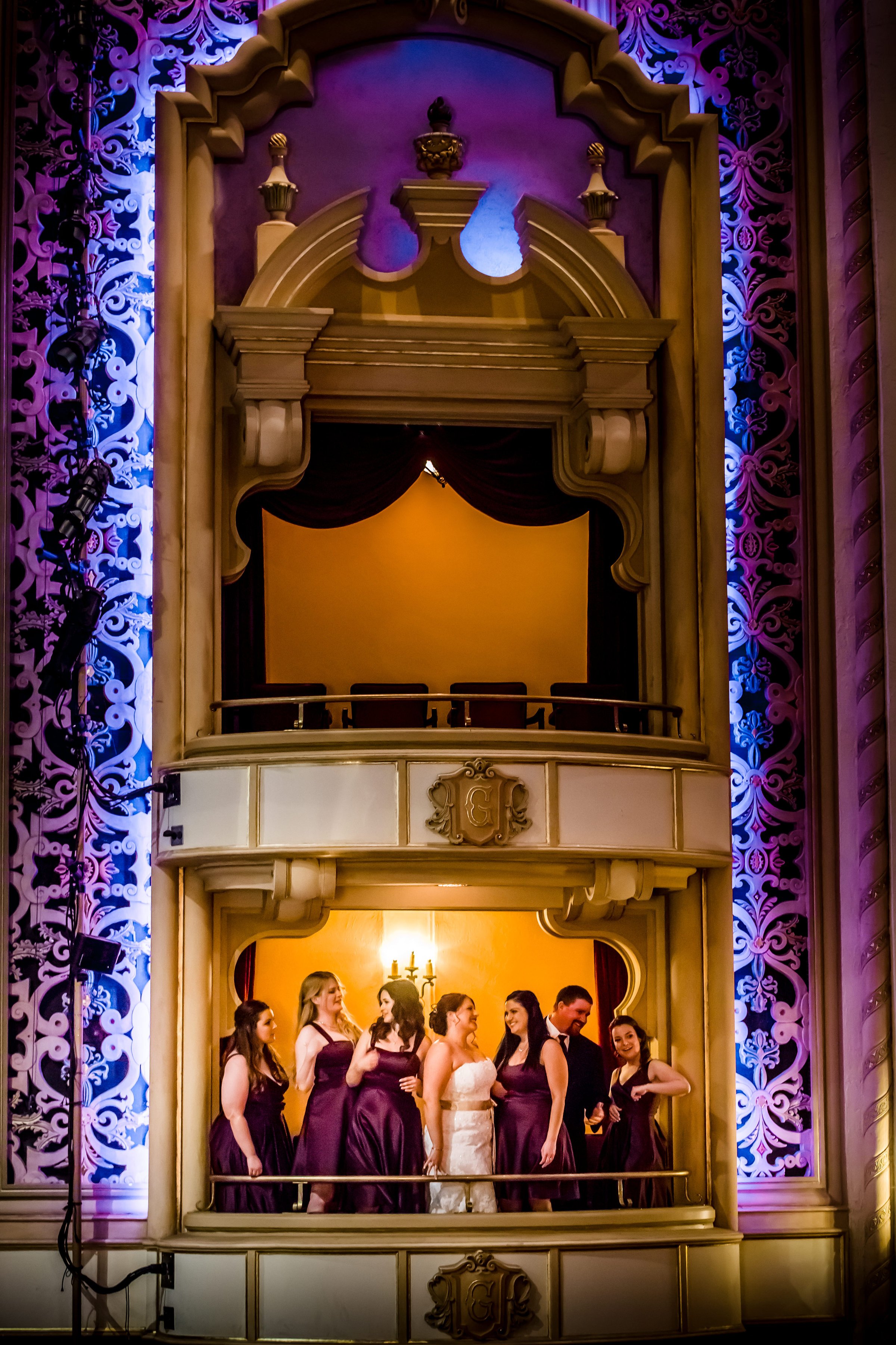 santabarbarawedding.com | The Granada Theatre | Theater Venue | Location Wedding Ceremony | Reception Venue | Balcony