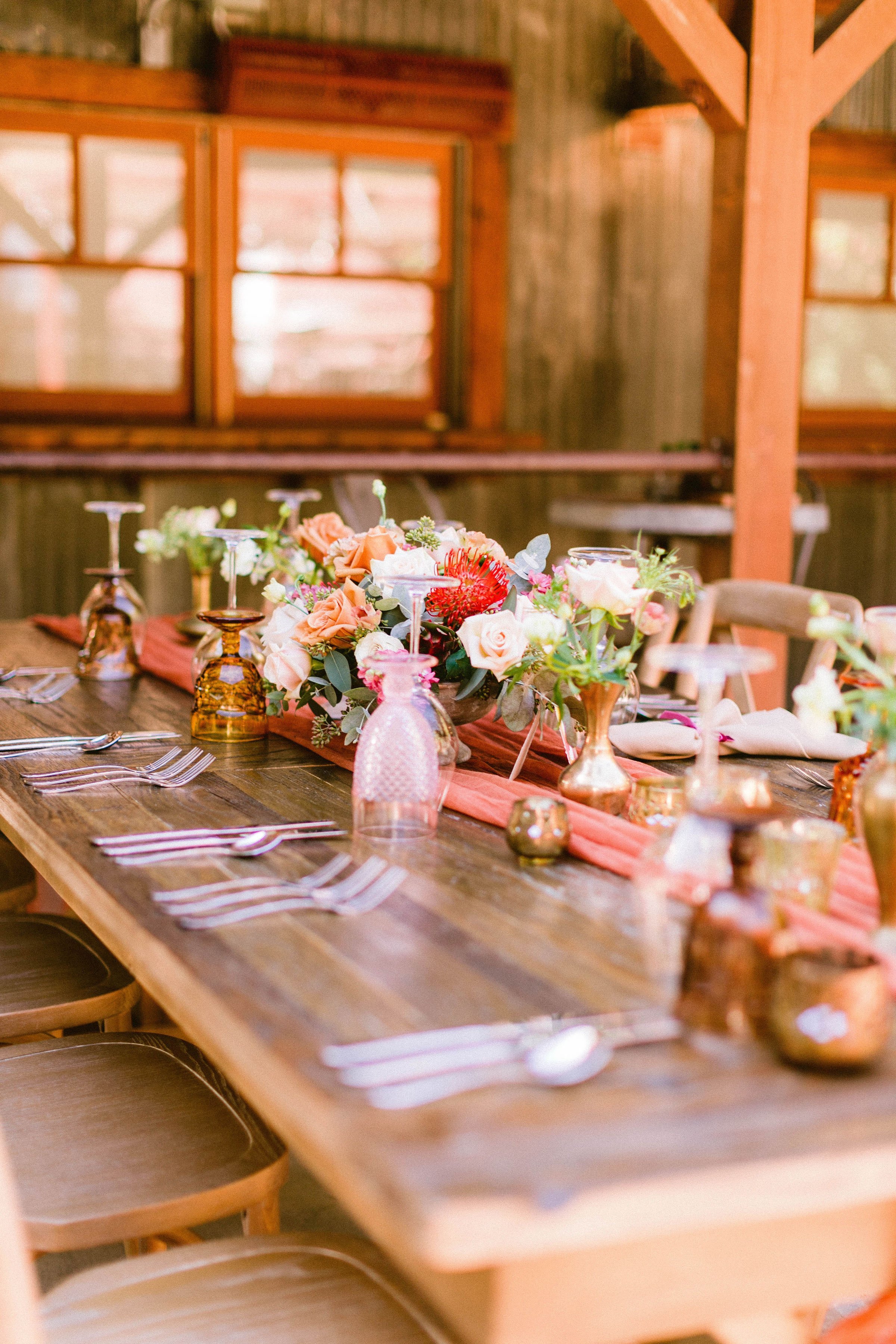 www.santabarbarawedding.com | Brittany Taylor Photography | Swell Studio Events | The Maker’s Son | Alpha Floral | Otis + Pearl | Reception Table