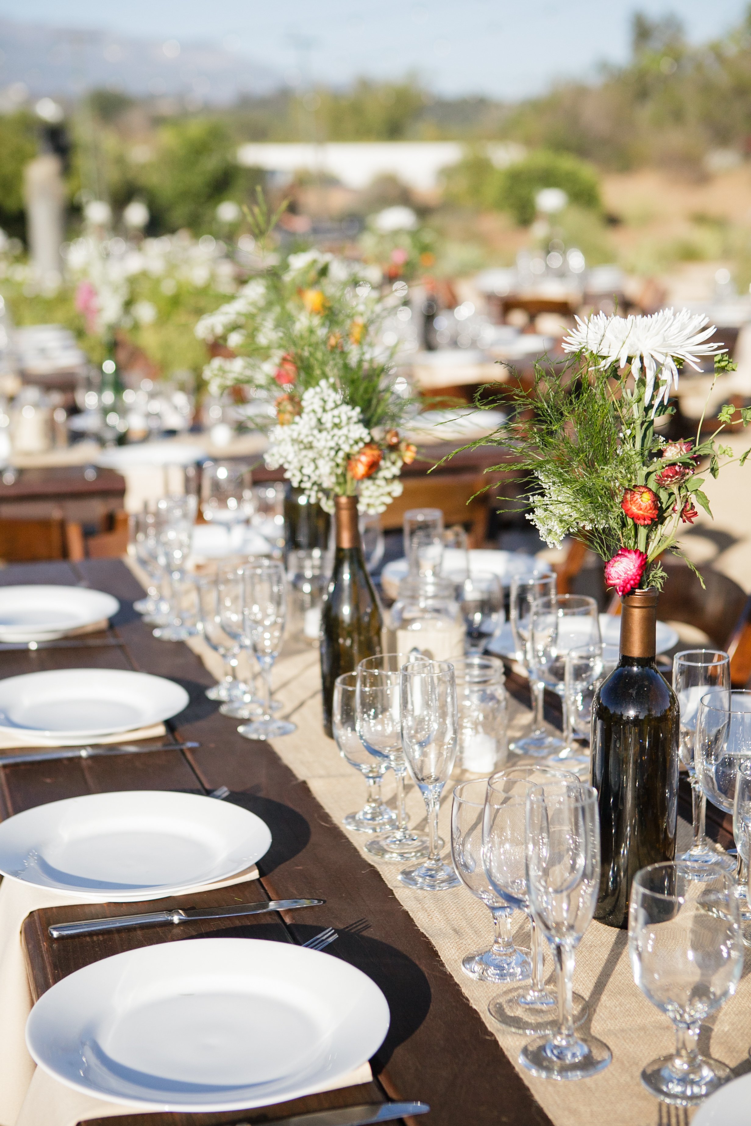 www.santabarbarawedding.com | Andrejka Photography | Red Tail Ranch | Reception Tables