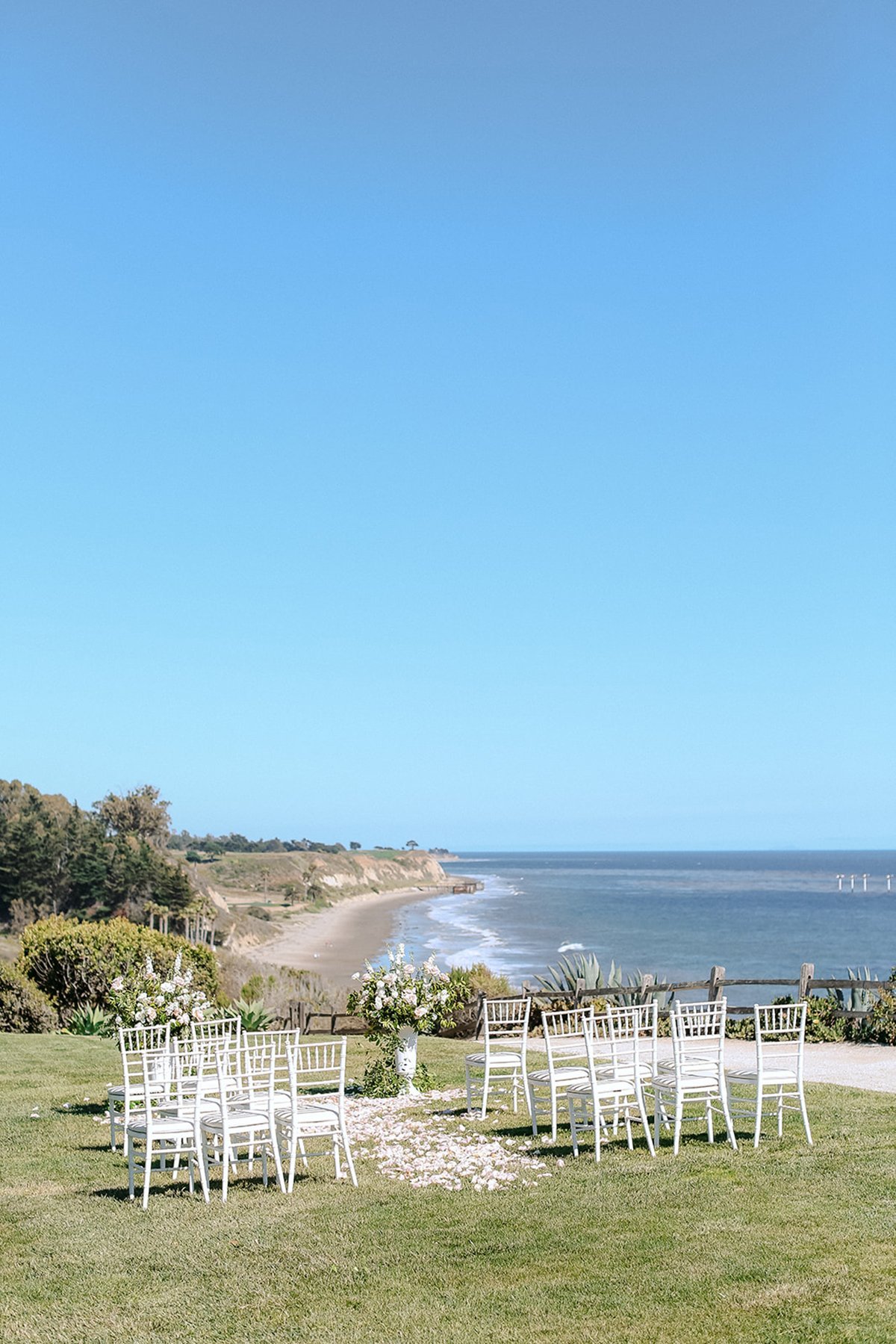 www.santabarbarawedding.com | Ali Beck Photography | LuckEleven Events | The Ritz-Carlton Bacara | Knot Just Flowers | Bella Vista Designs | Theoni Collection | The Ceremony Set Up