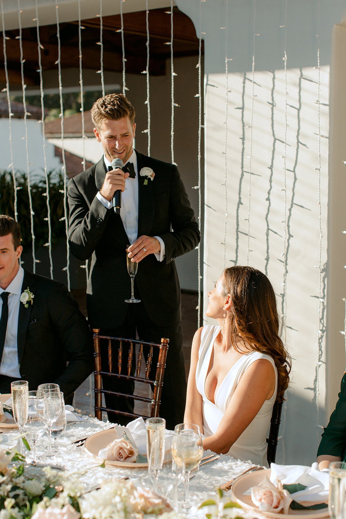 www.santabarbarawedding.com | Ali Beck Photography | LuckEleven Events | The Ritz-Carlton Bacara | Knot Just Flowers | Bella Vista Designs | Ralph Lauren | Groom’s Speech at Reception