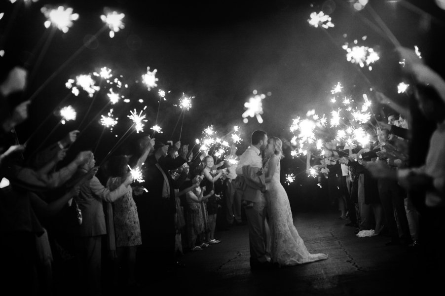 www.santabarbarawedding.com | SB Polo and Racquet Club | By Cherry Photography | Sparklers Exit