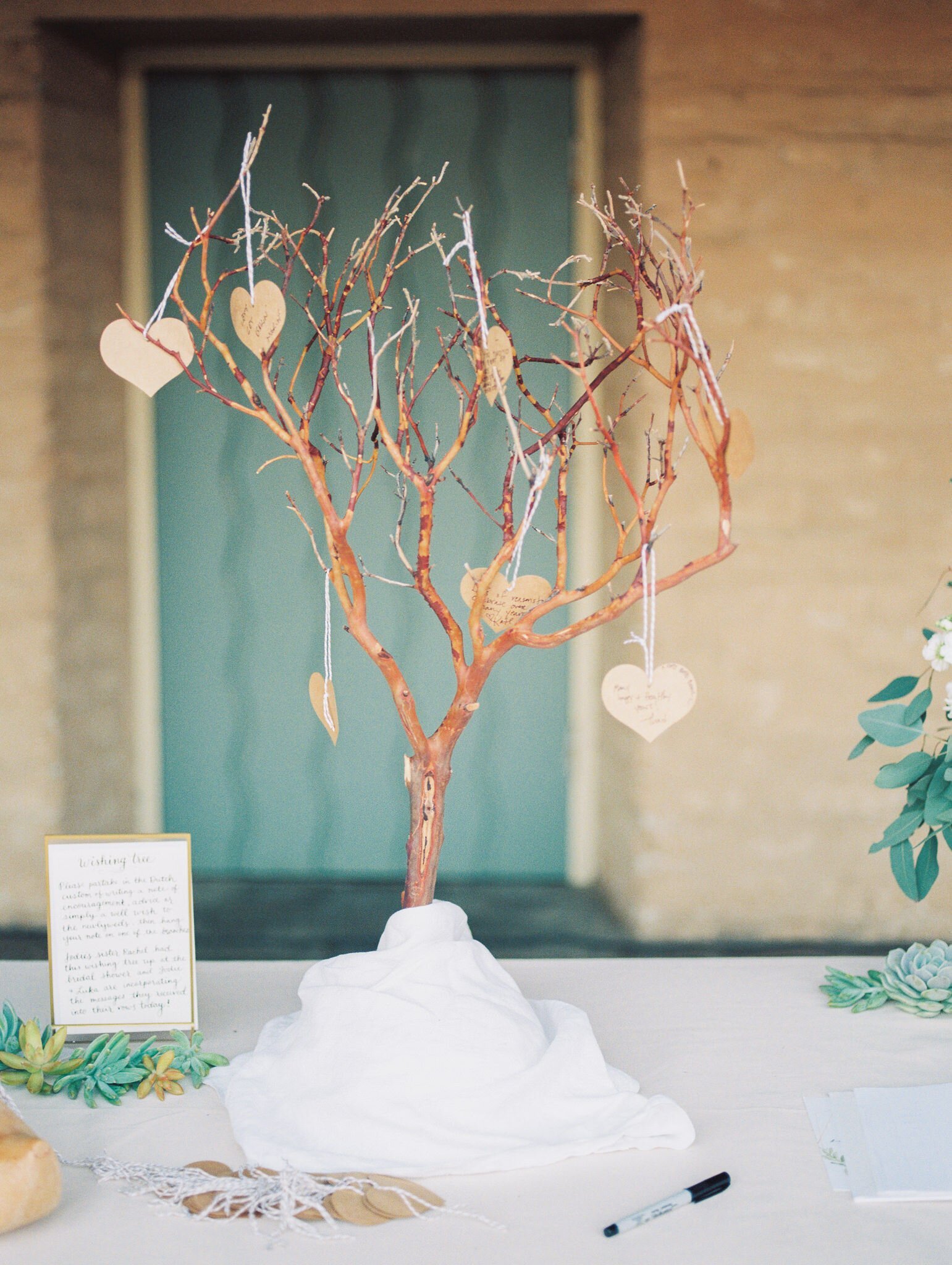 www.santabarbarawedding.com | Grace Kathryn Photography | White Sage Wedding &amp; Events | Hearts Hanging on a Wishing Tree