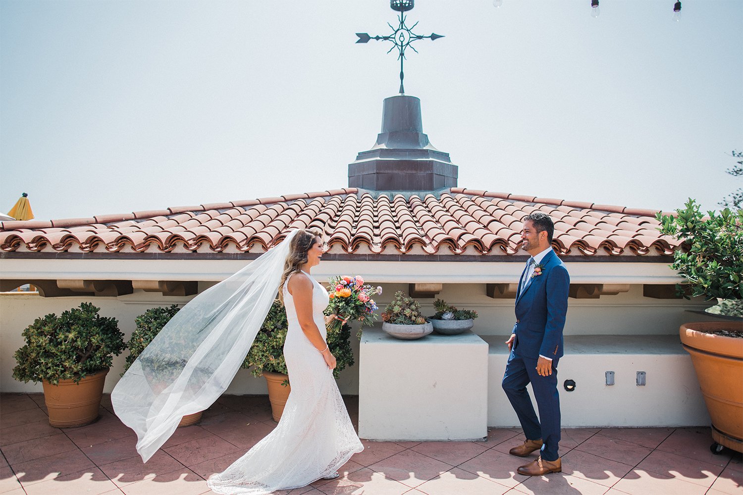 www.santabarbarawedding.com | Michael + Anna Costa Photography | Kimpton Canary | SB Courthouse | LuckEleven Events | Emma Rose Floral | First Look